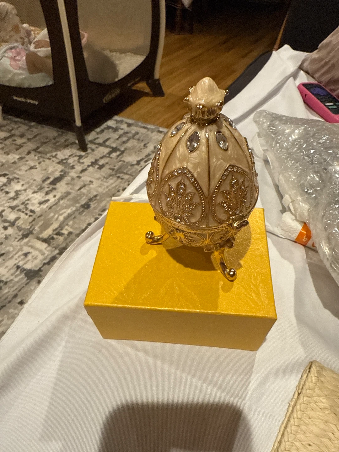 Decorative Egg Trinket Box - photo 2