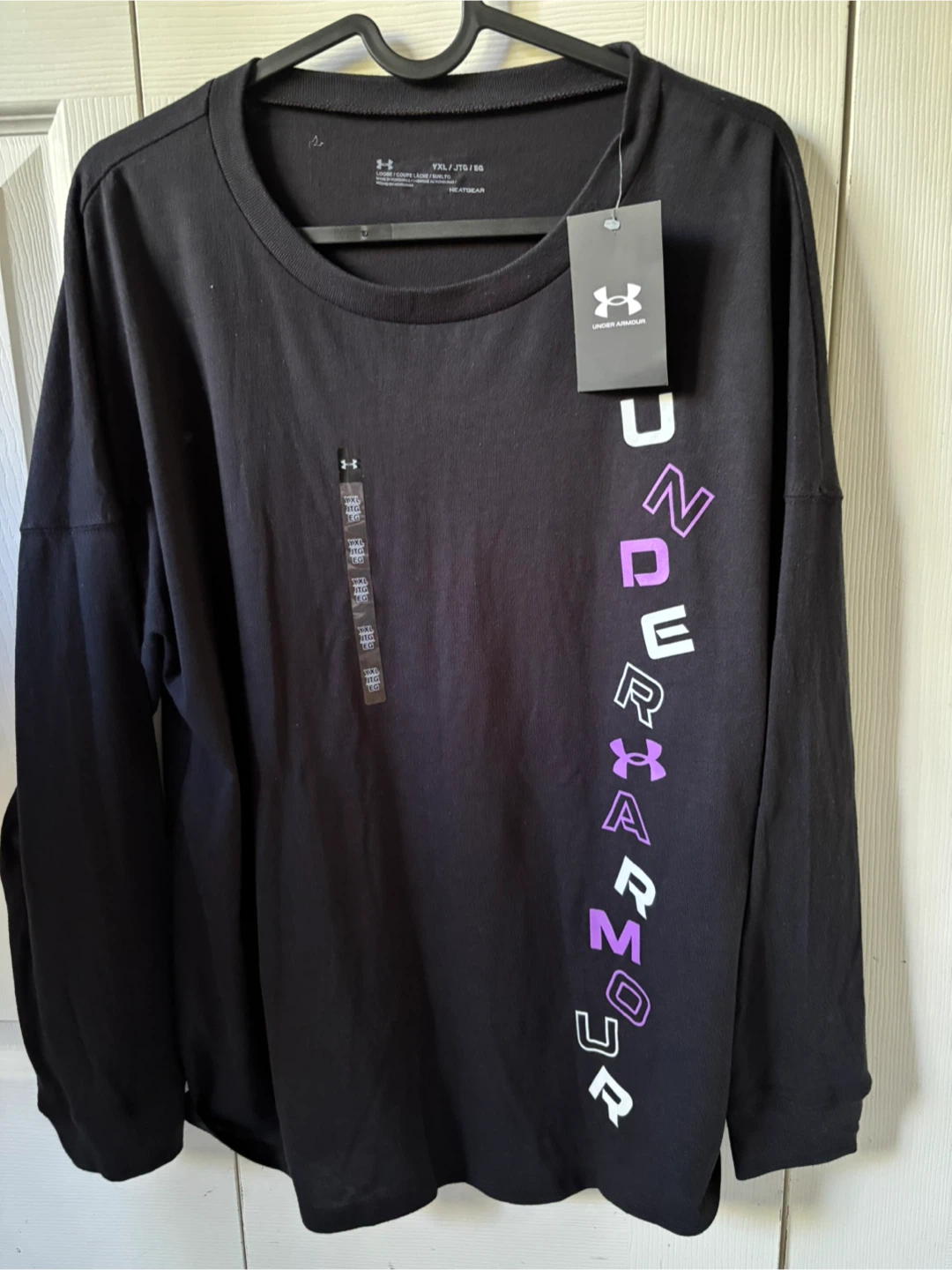 Under Armour Blue Leggings & Black Shirt. Youth XL - photo 3