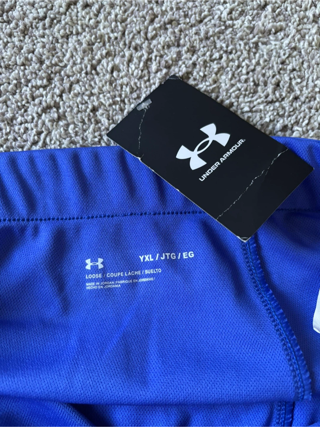Under Armour Blue Leggings & Black Shirt. Youth XL - photo 4