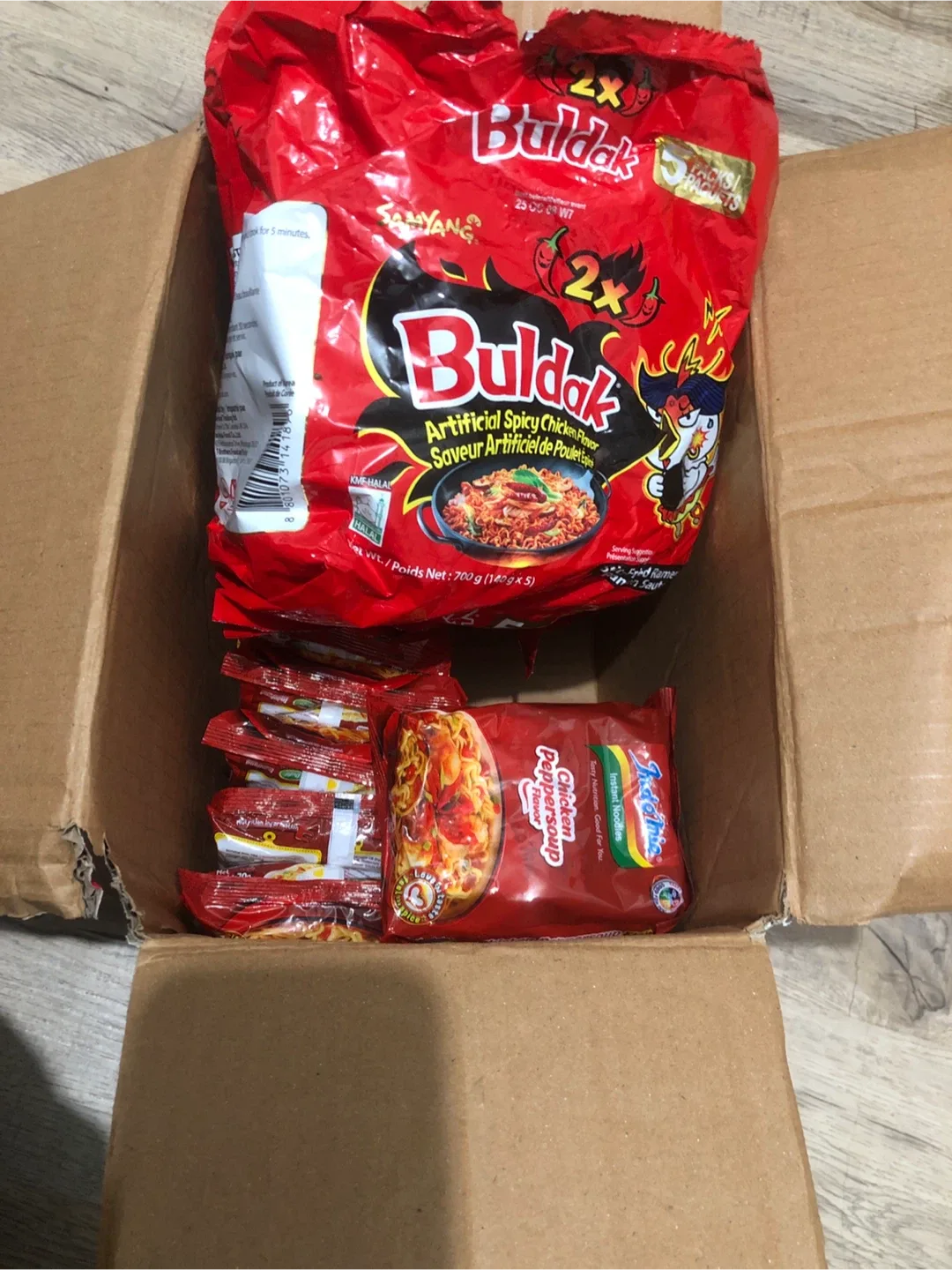Buldak ramen & Indomie Chicken Peppersoup Instant Noodles thumbnail