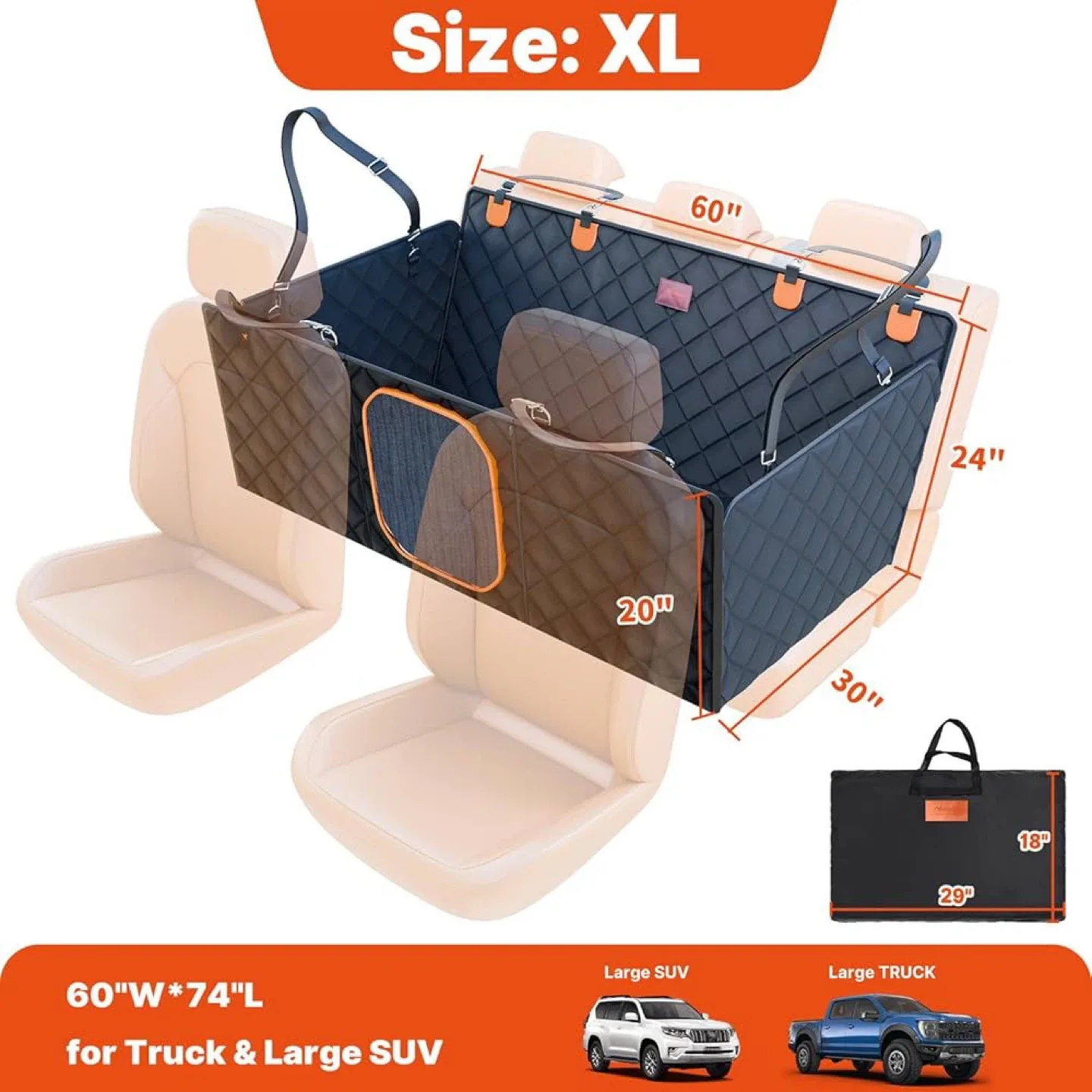 Manificent XL Back Seat Extender for Dogs - New image indicator(3)