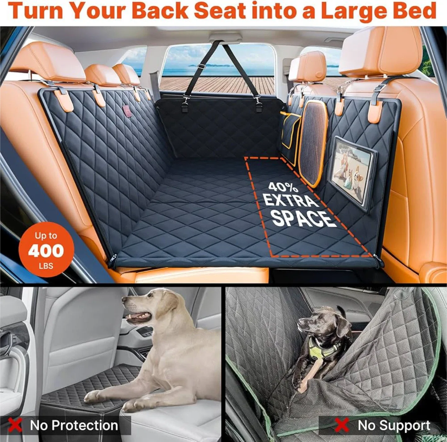 Manificent XL Back Seat Extender for Dogs - New image indicator(2)
