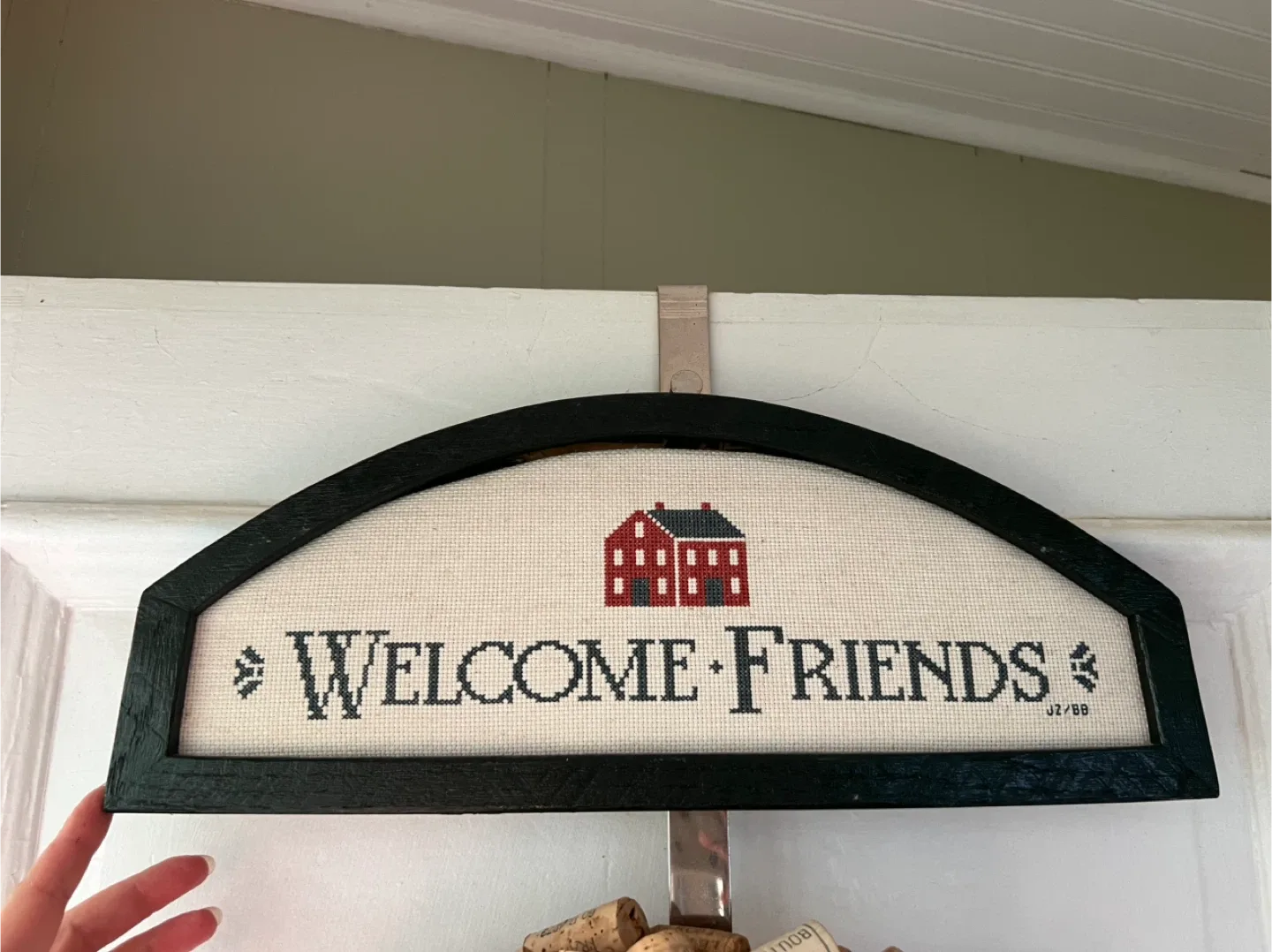 Welcome Friends Framed Cross Stitch thumbnail