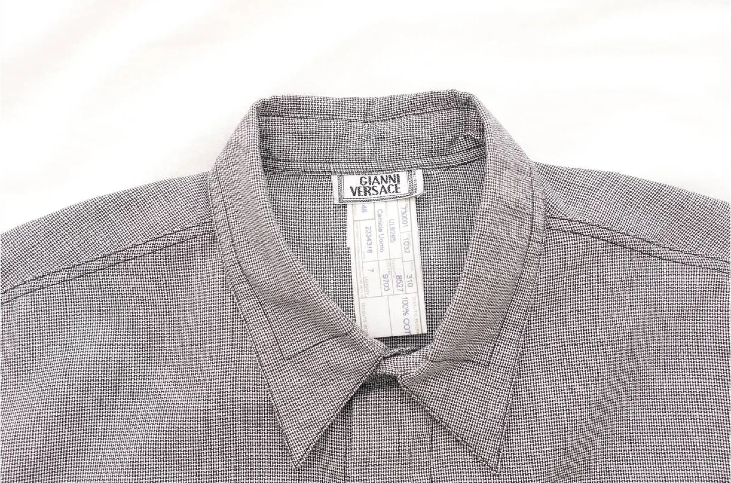 Vintage Gianni Versace Men's Dress Shirt BNWT - L image indicator(3)