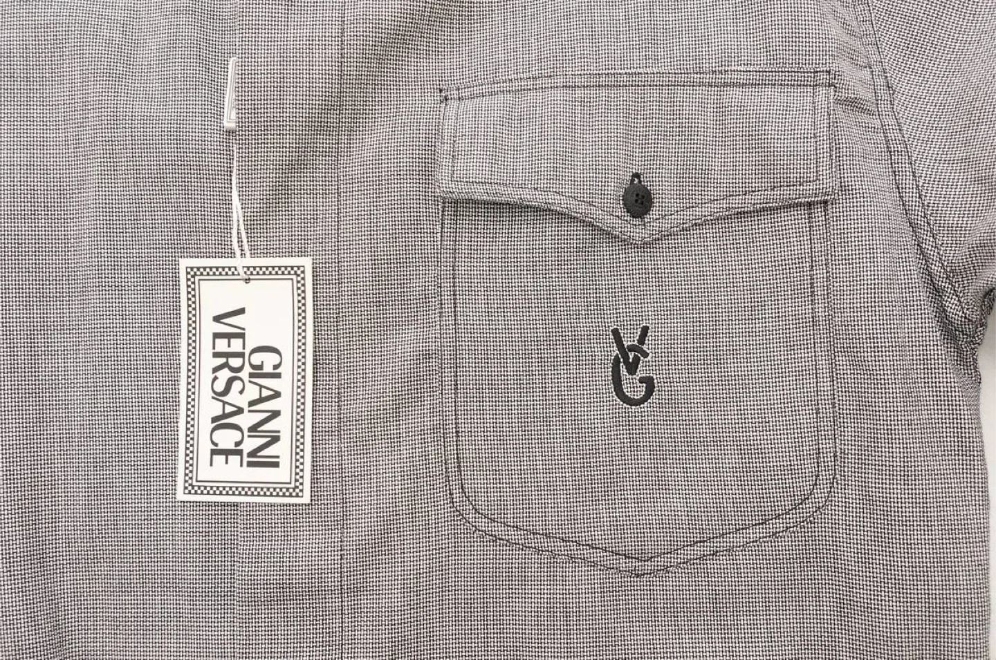 Vintage Gianni Versace Men's Dress Shirt BNWT - L image indicator(4)