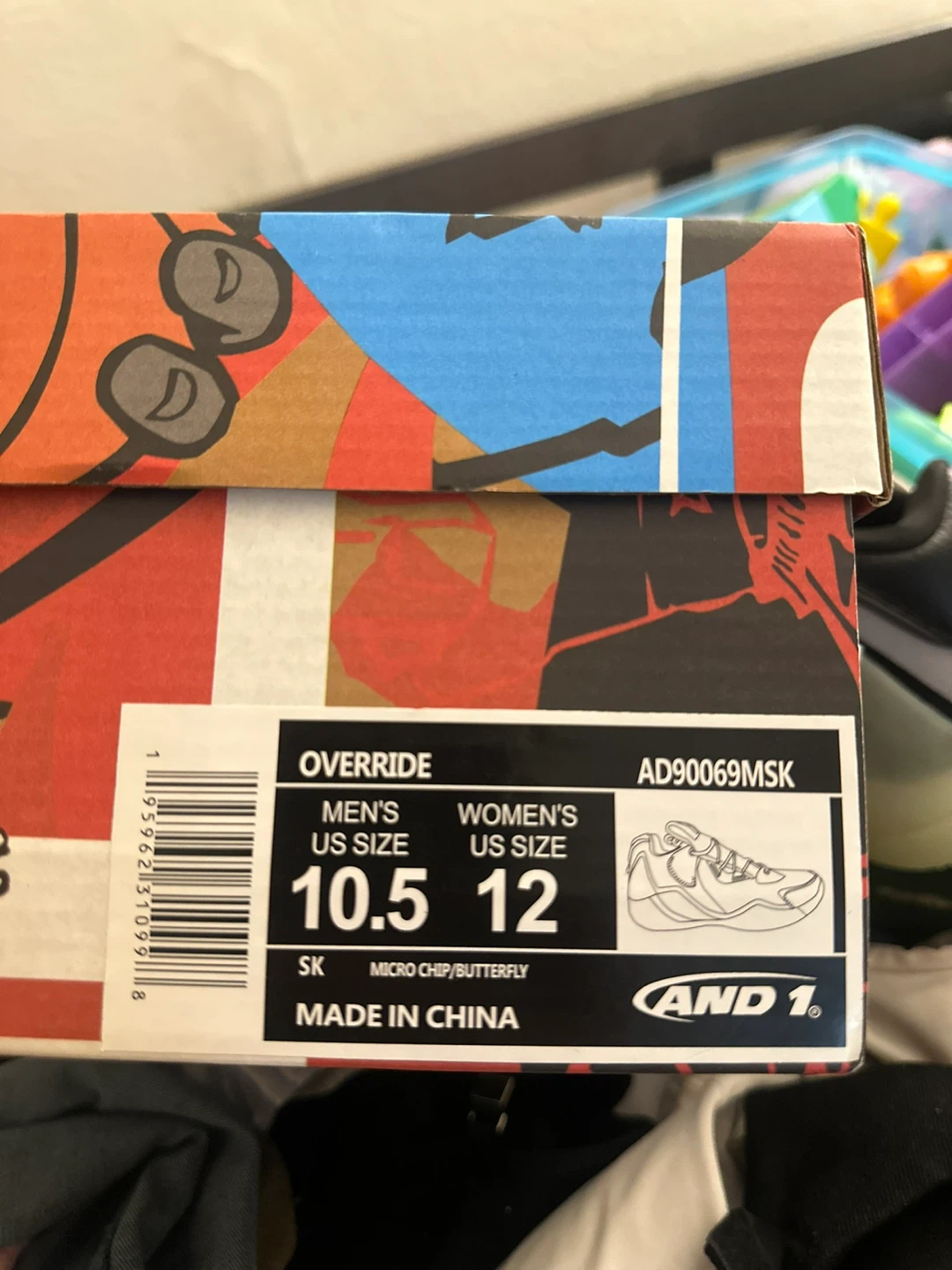 AND 1 Override Men's Basketball Shoes - Size 10.5 - photo 5