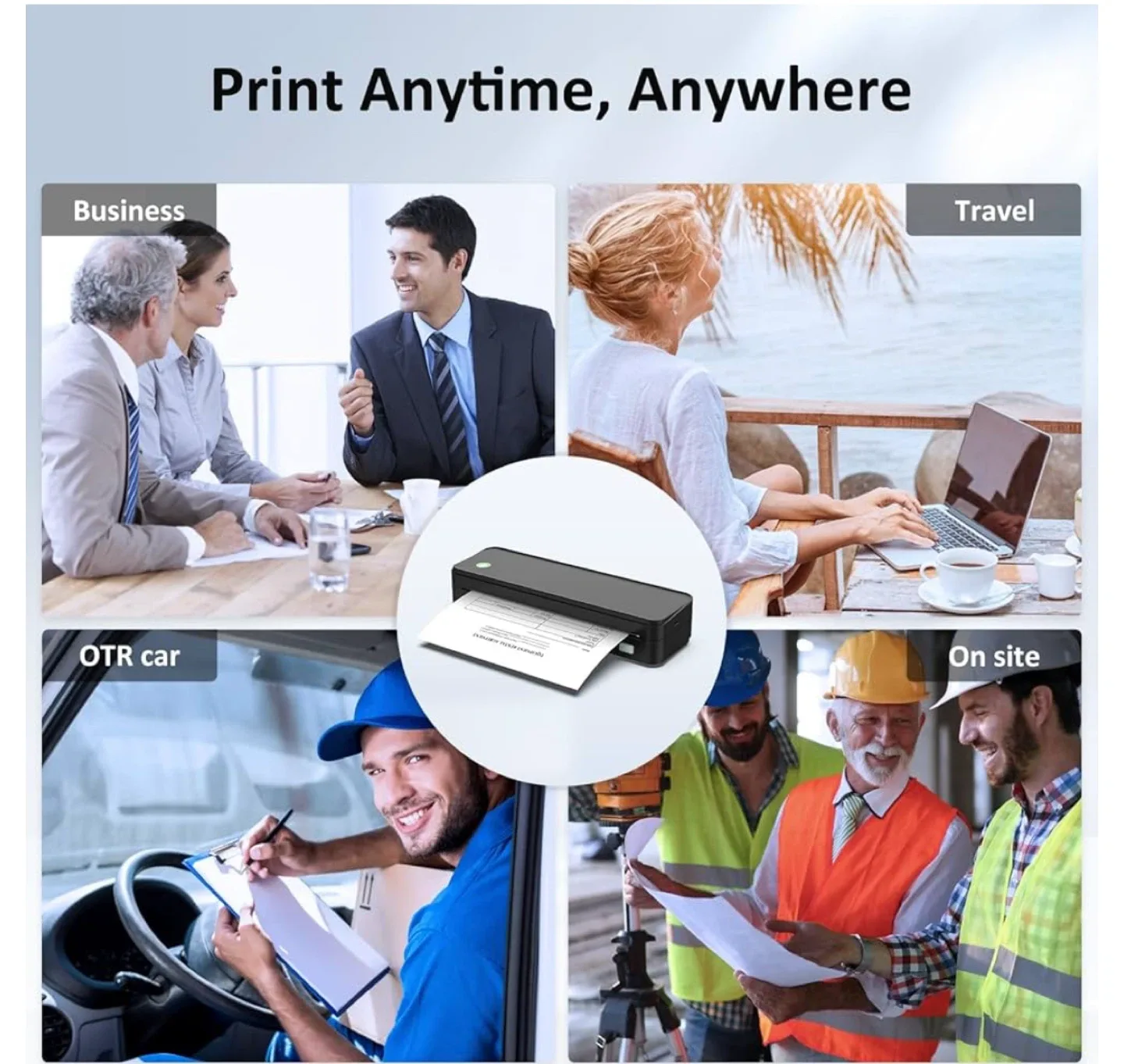 Gloryang Portable Thermal Printer image indicator(3)