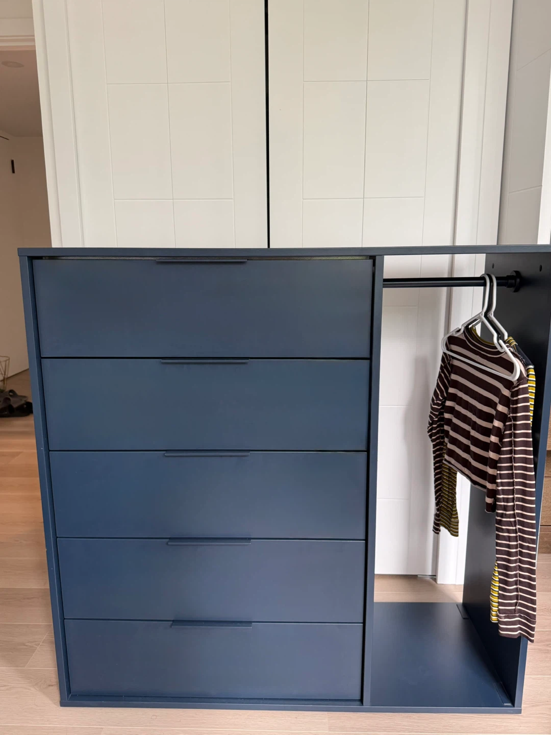 Blue IKEA dresser (without the clothes) + IKEA Side table - photo 2