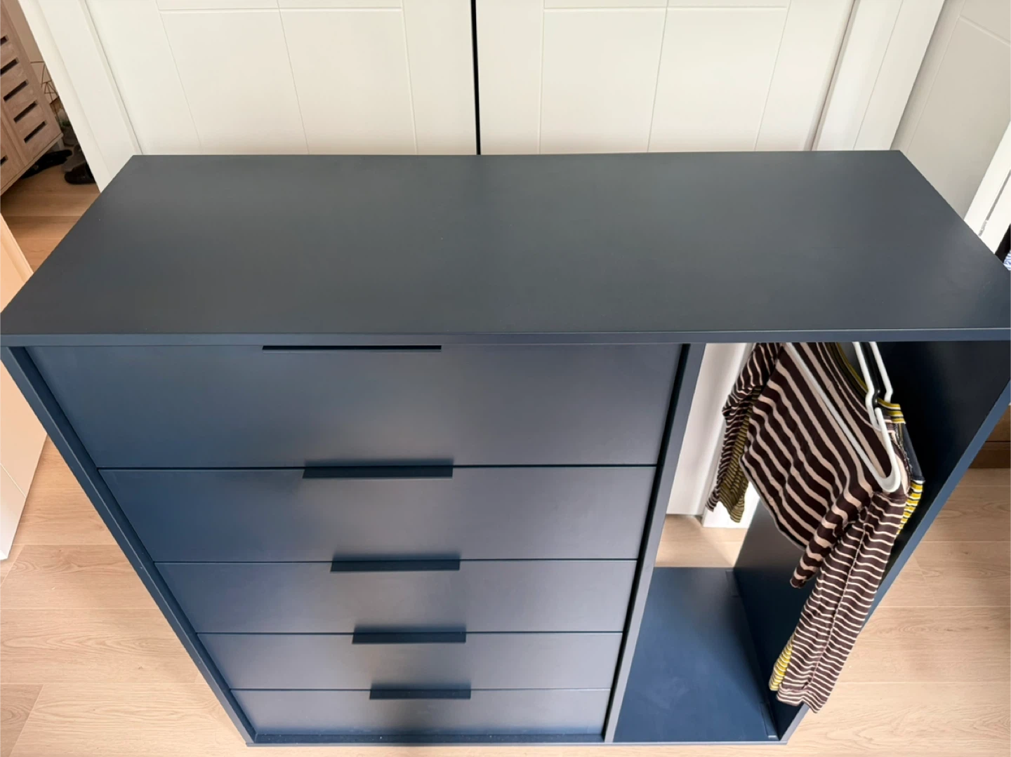Blue IKEA dresser (without the clothes) + IKEA Side table - photo 3