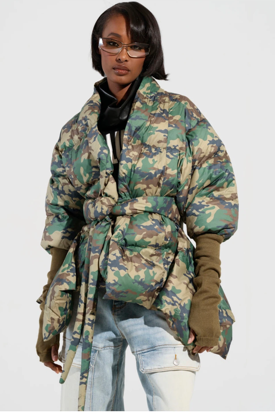 Akira Camo Puffer Jacket - Size 1X