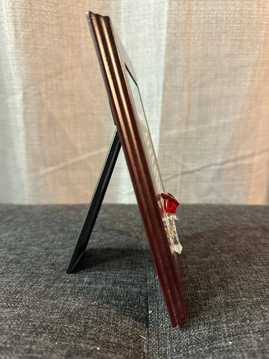 Framed Mirror with Rose and Poem image indicator(2)