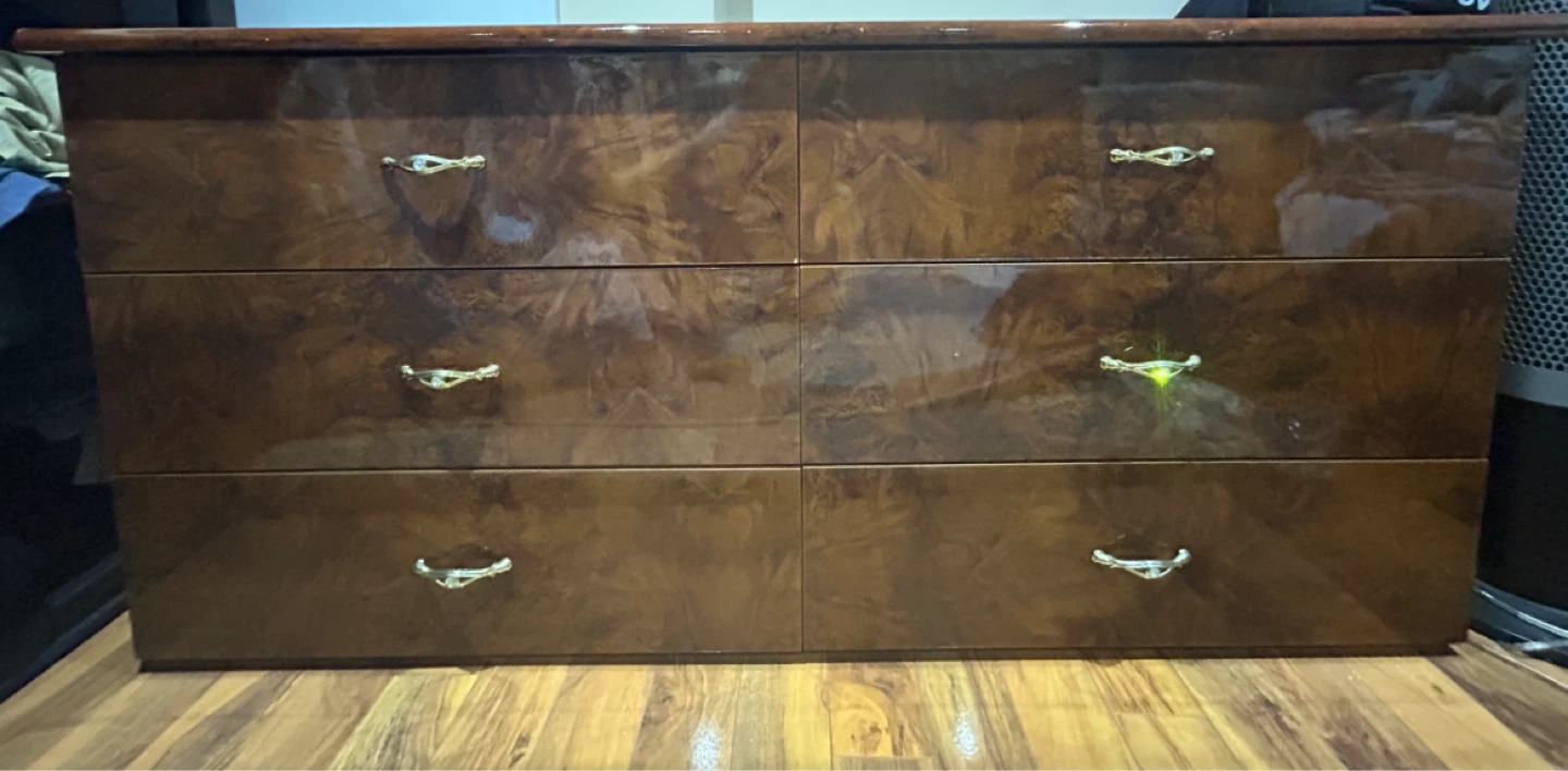 Wooden 6-Drawer Dresser