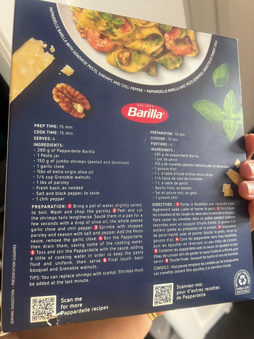 Barilla Classic Pappardelle Pasta - 450g - photo 3