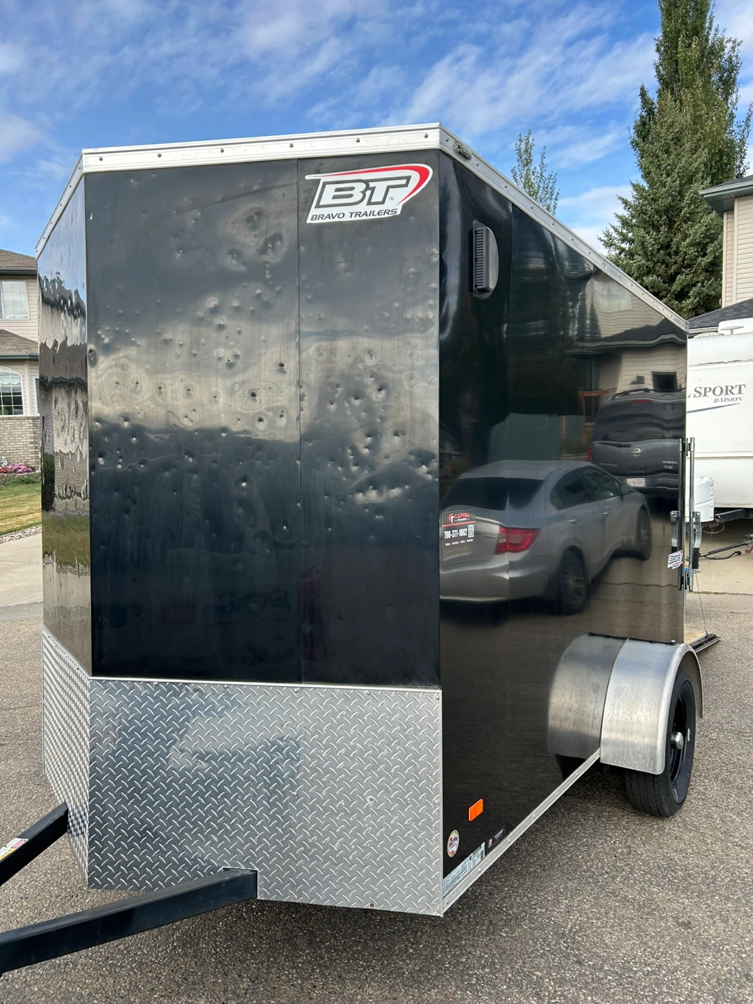 Bravo Trailers Black Enclosed Cargo Trailer