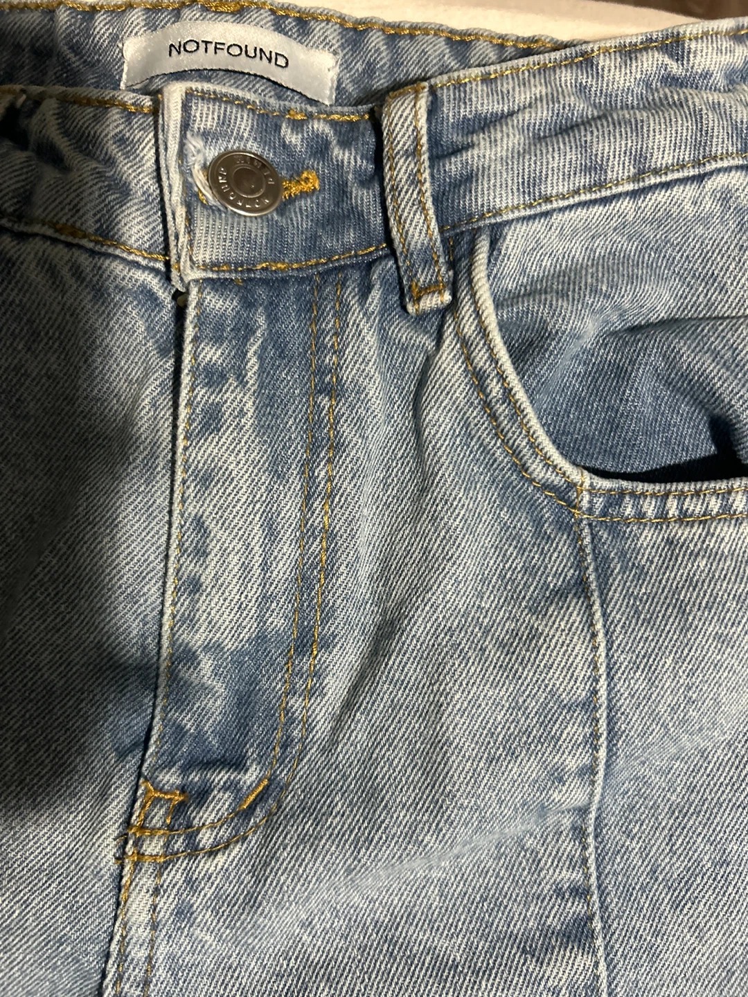 NOTFOUND Light Wash Wide Leg Jeans - photo 3