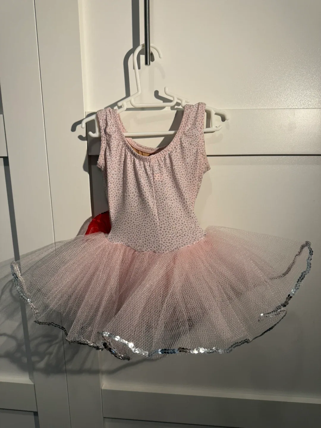 Pink Ballet Tutu Dress with Red Bow image indicator(2)