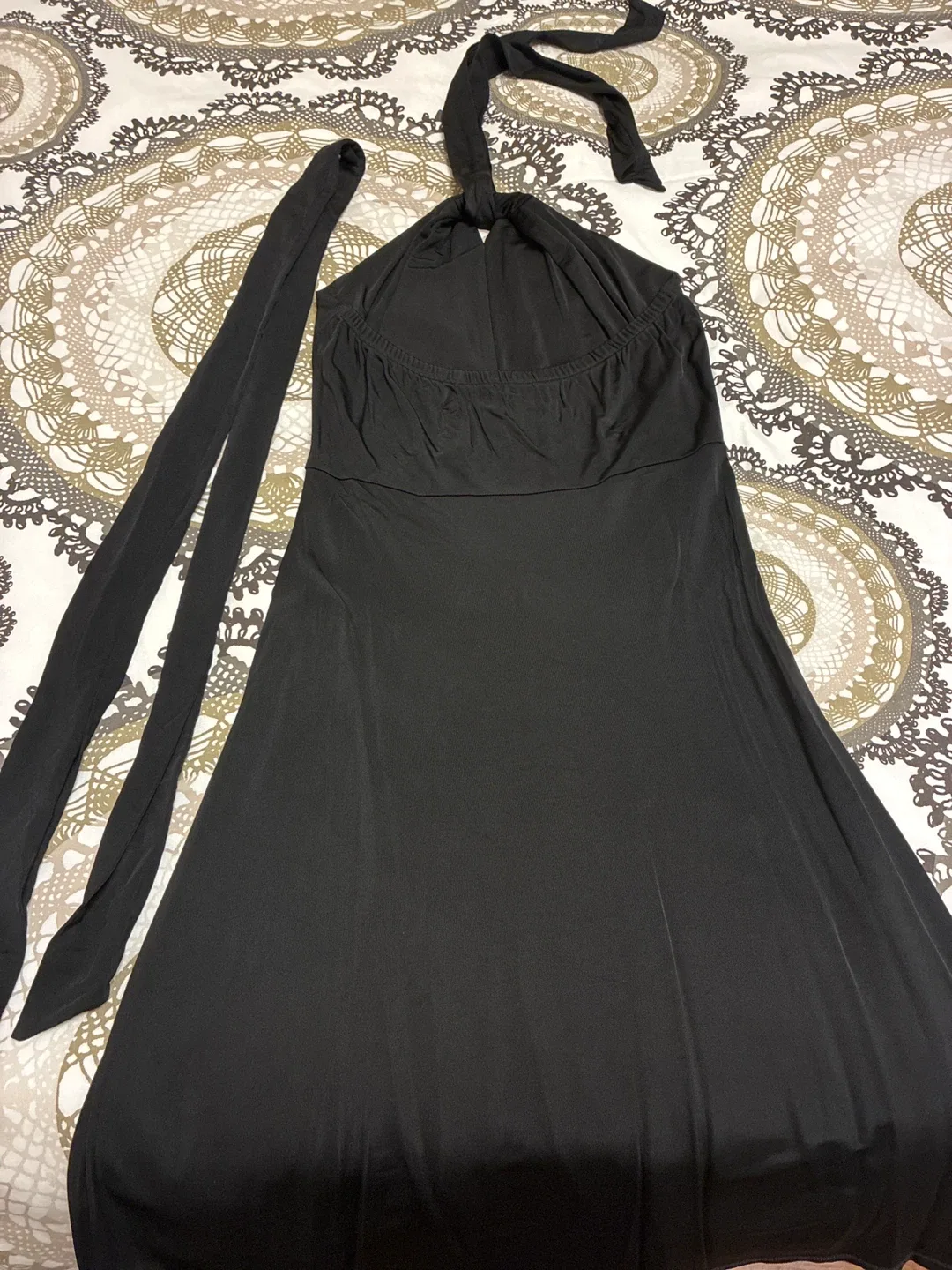 Black Halter Dress - Size 2 image indicator(2)