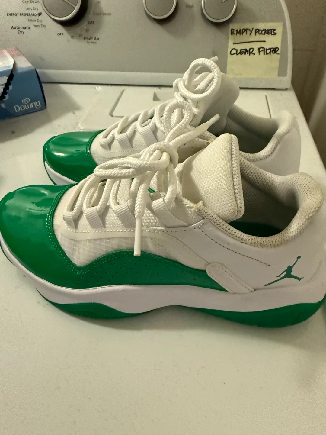 Jordan 11 Retro Low Green Shoes - Size 5 Youth image indicator(2)
