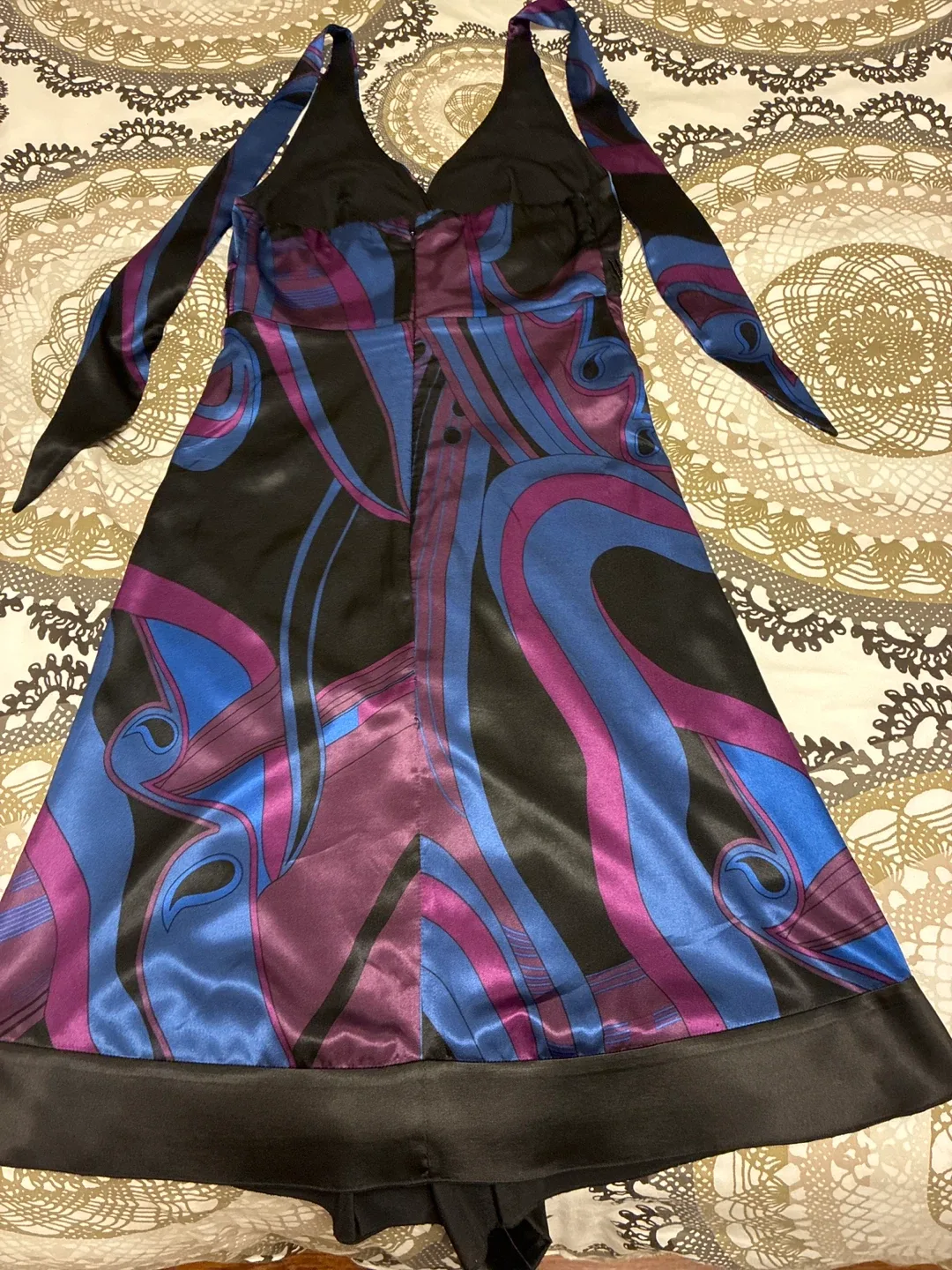 Halter Dress - Black, Blue, Purple - Size XS image indicator(2)