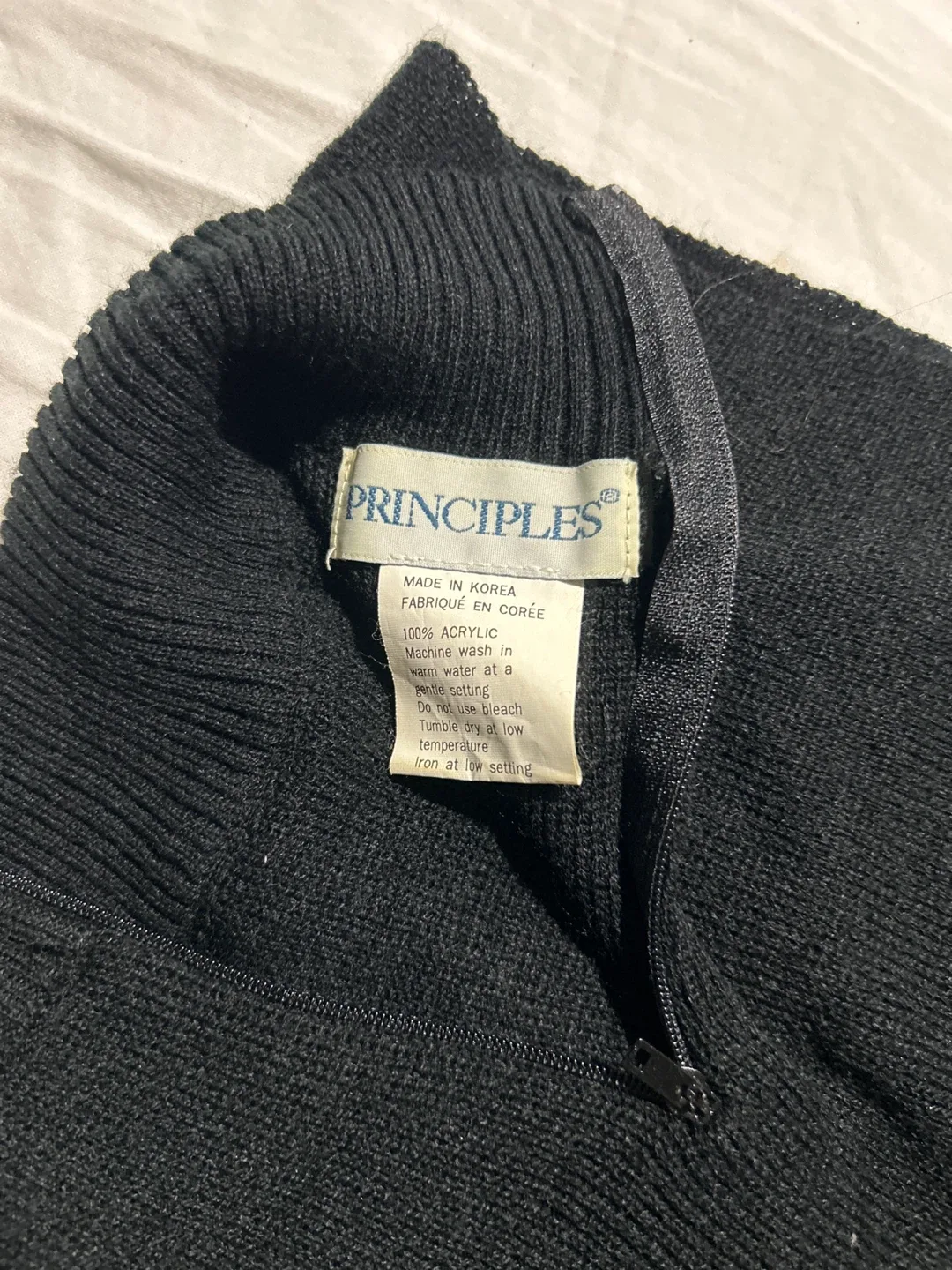 Principles Black 1/4 Zip Sweater image indicator(2)