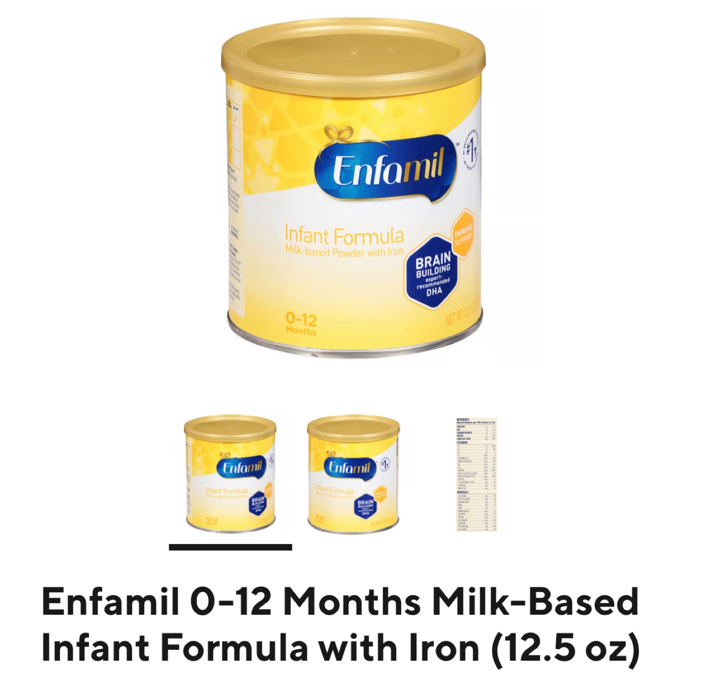 Enfamil Infant Formula 0-12 Months