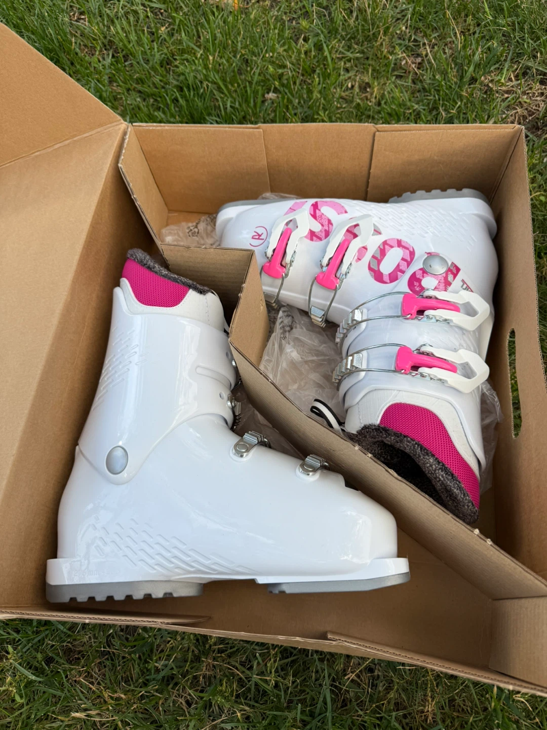 Rossignol Fun Girl 4 White Ski Boots - Size 23.5