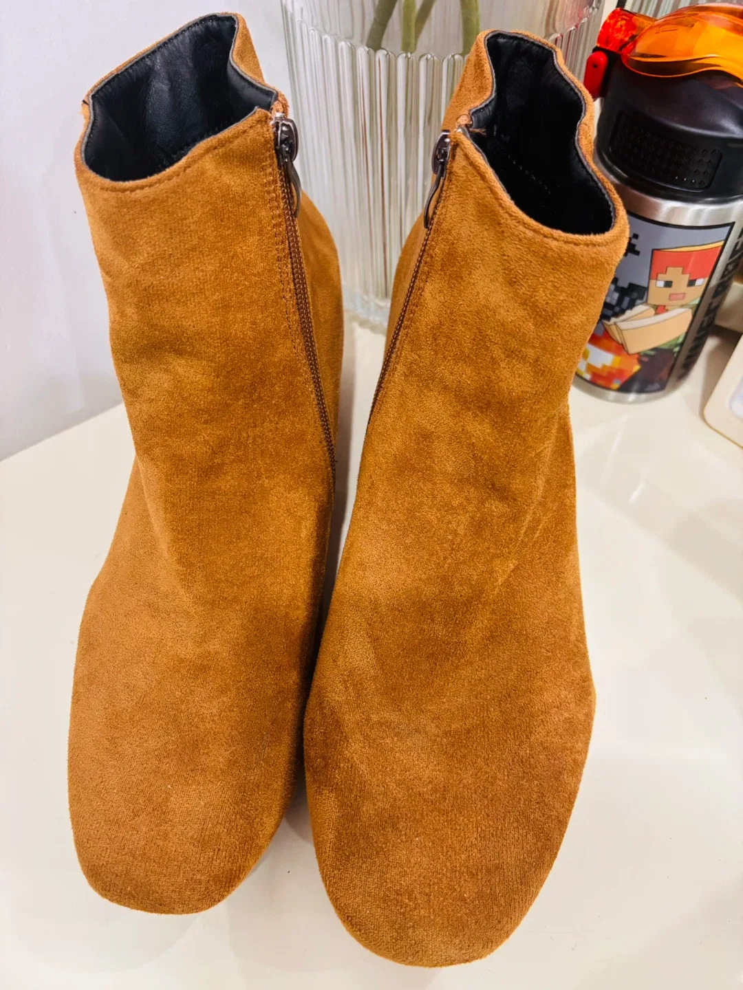 Brown Suede Ankle Boots thumbnail