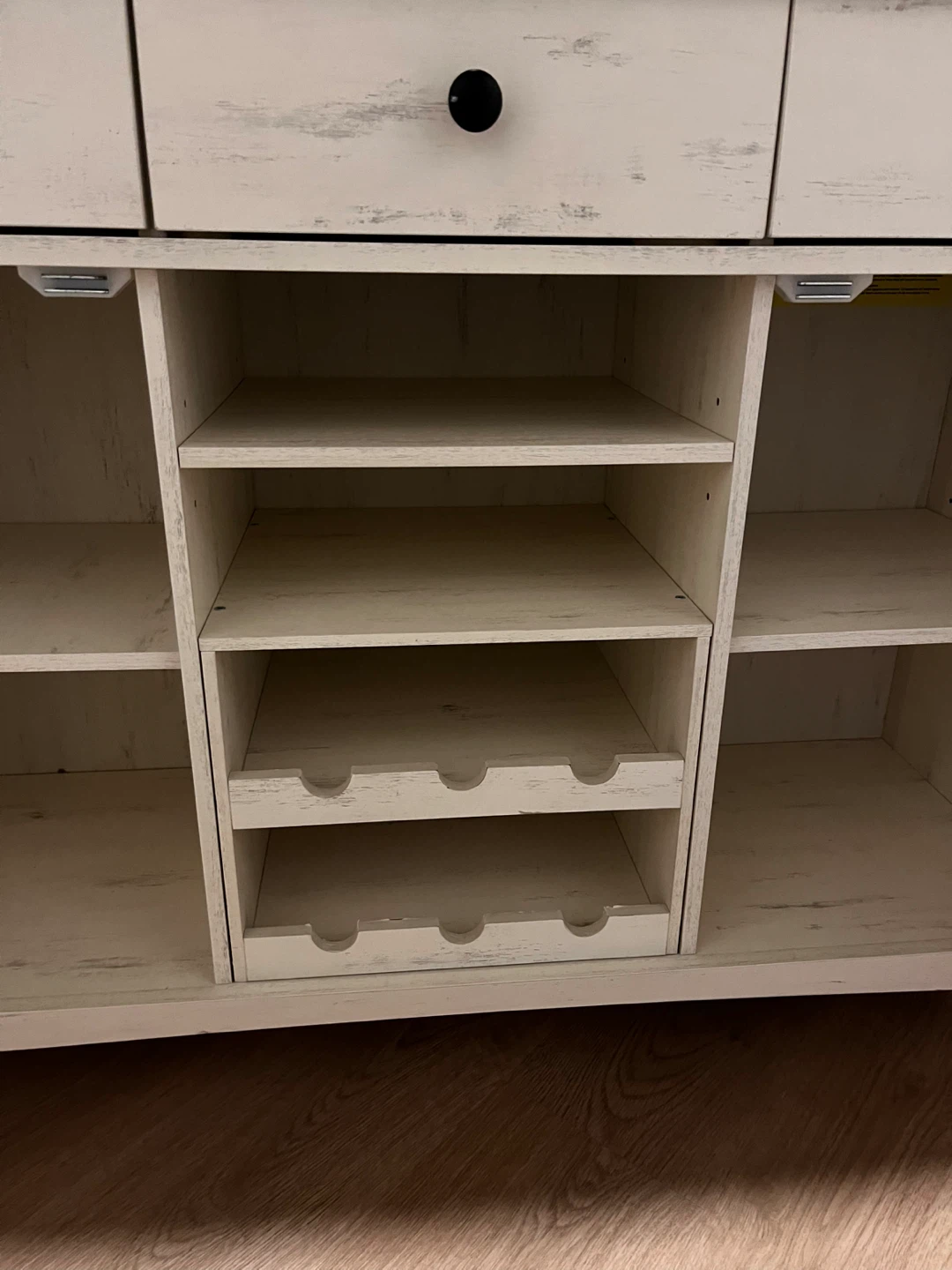 White Farmhouse Style Media Console - photo 4