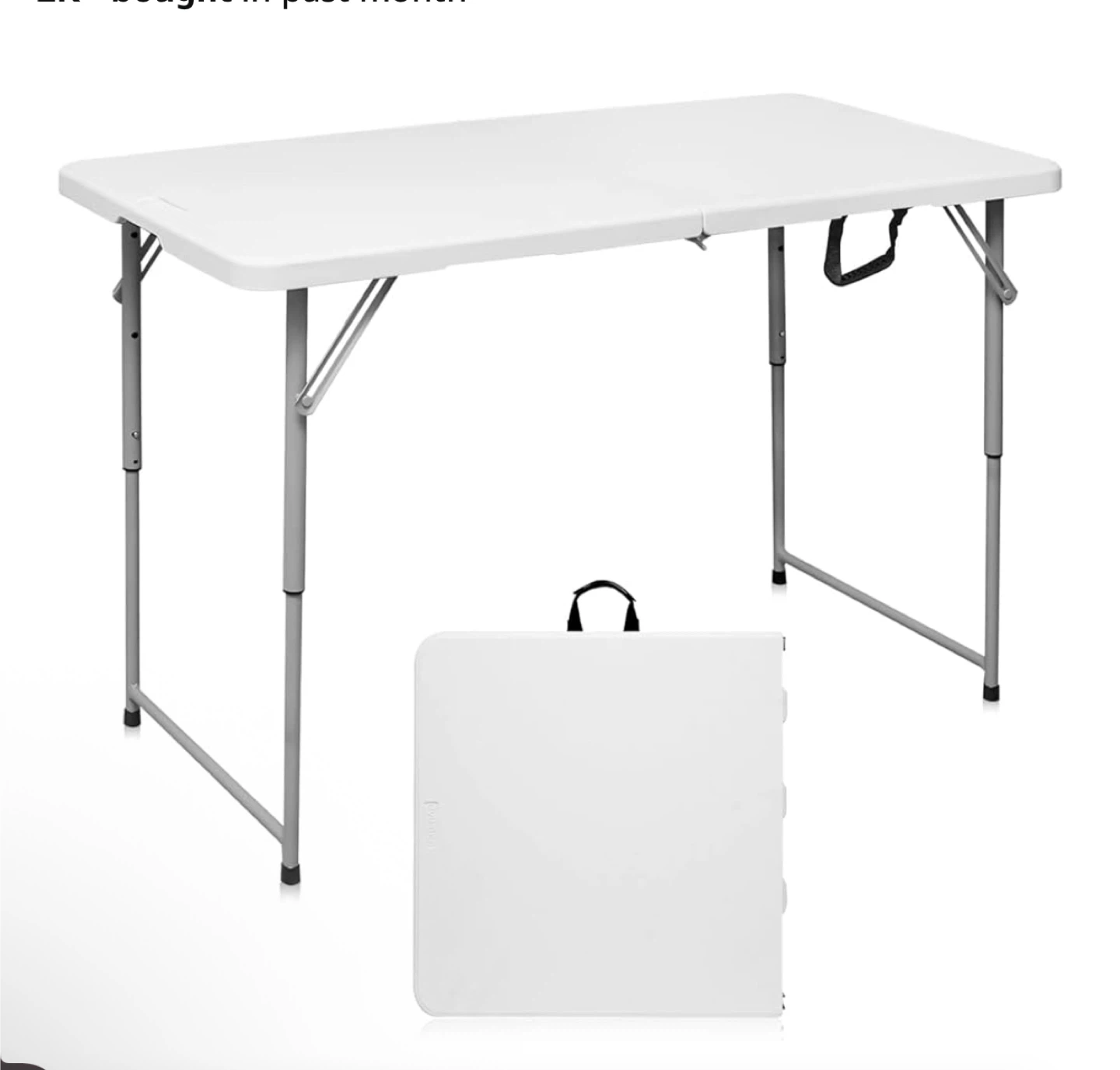 White Folding Table - chairs included - photo 2
