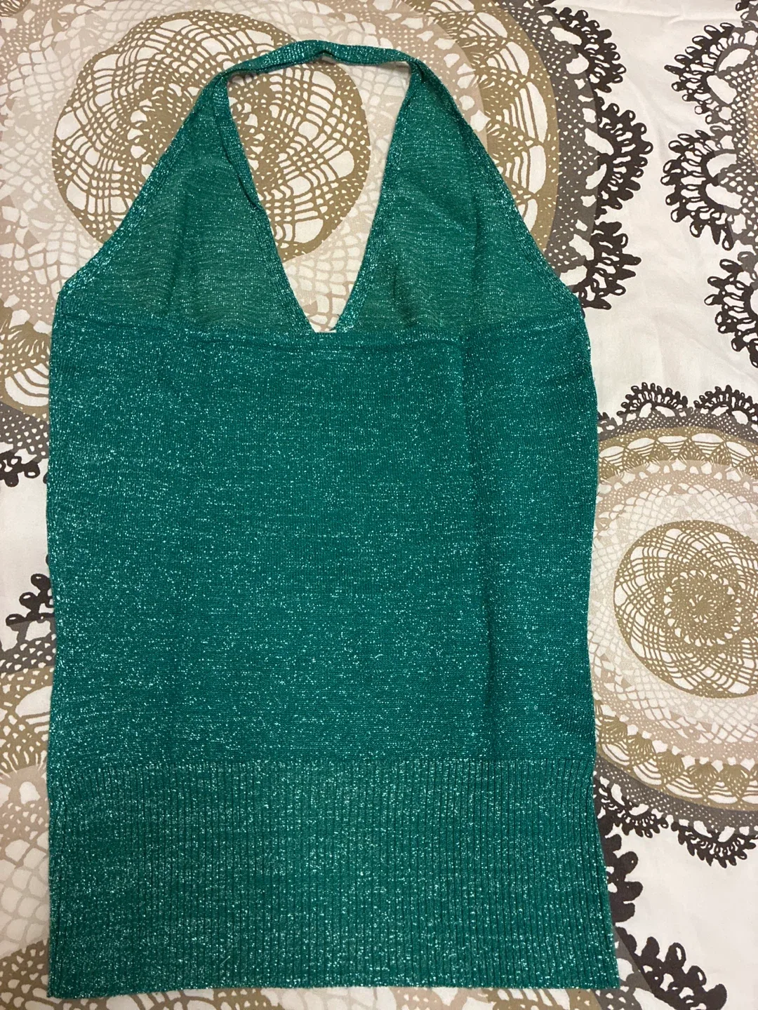 Green Halter Top, Size S image indicator(2)