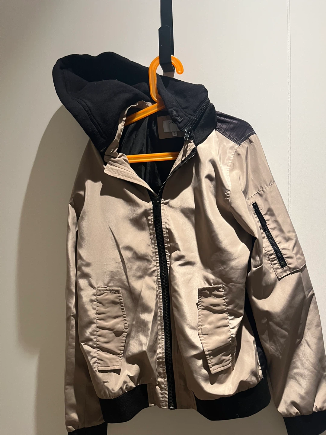 DKNY Hooded Bomber Jacket youth size 14/S