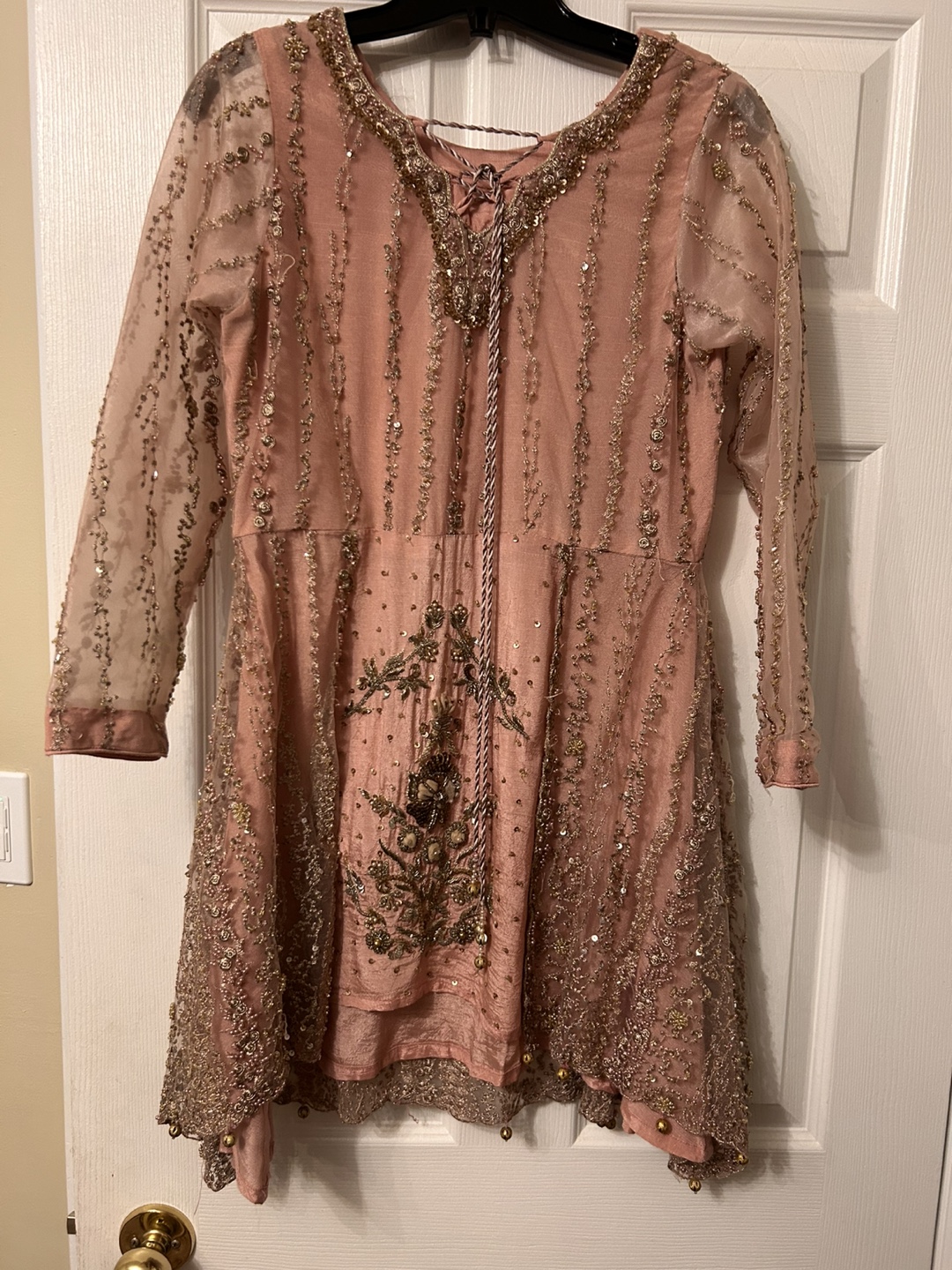 Pink Embroidered Salwar Kameez 12/14 years
