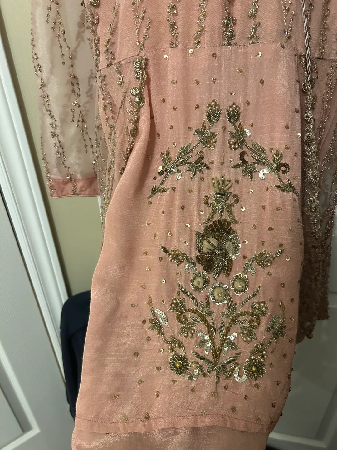 Pink Embroidered Salwar Kameez 12/14 years image indicator(4)