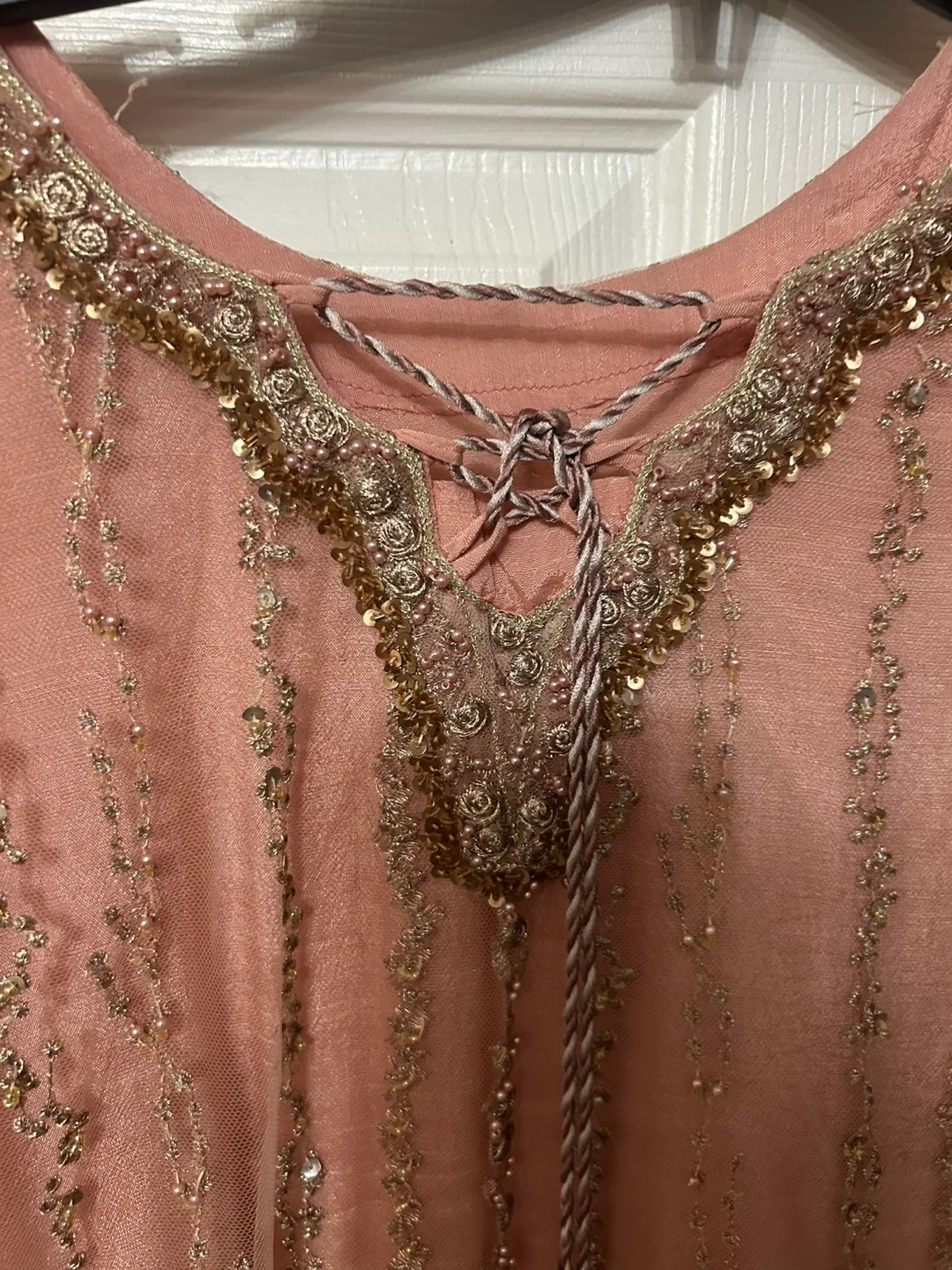 Pink Embroidered Salwar Kameez 12/14 years image indicator(2)