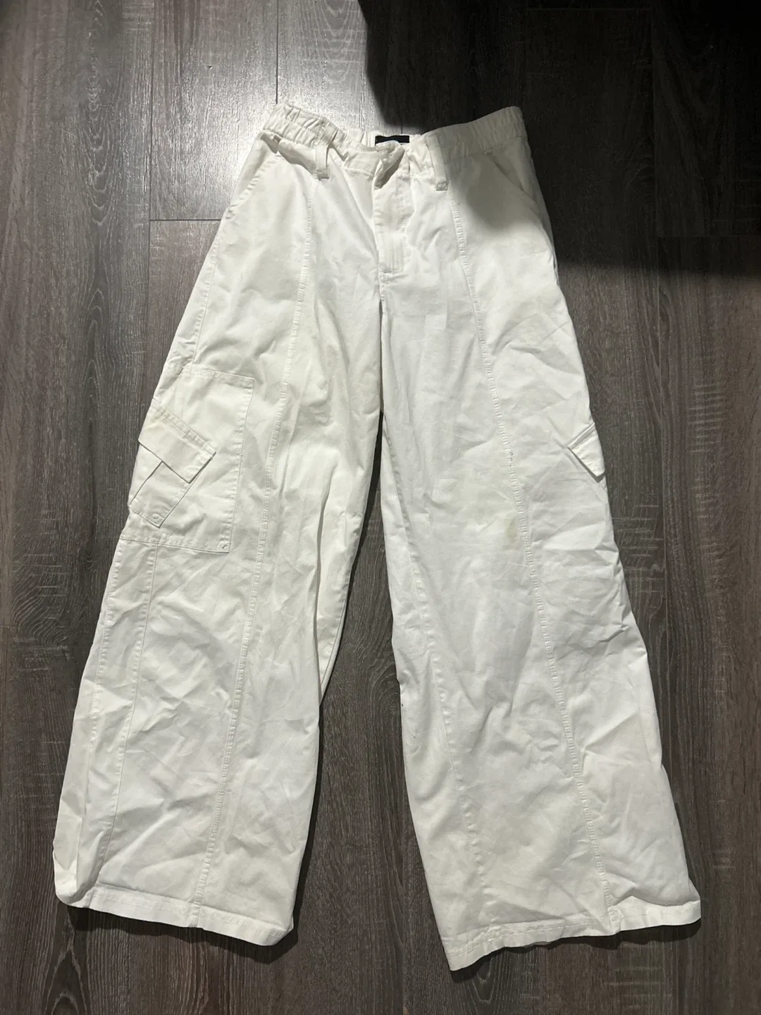 White Cargo Pants