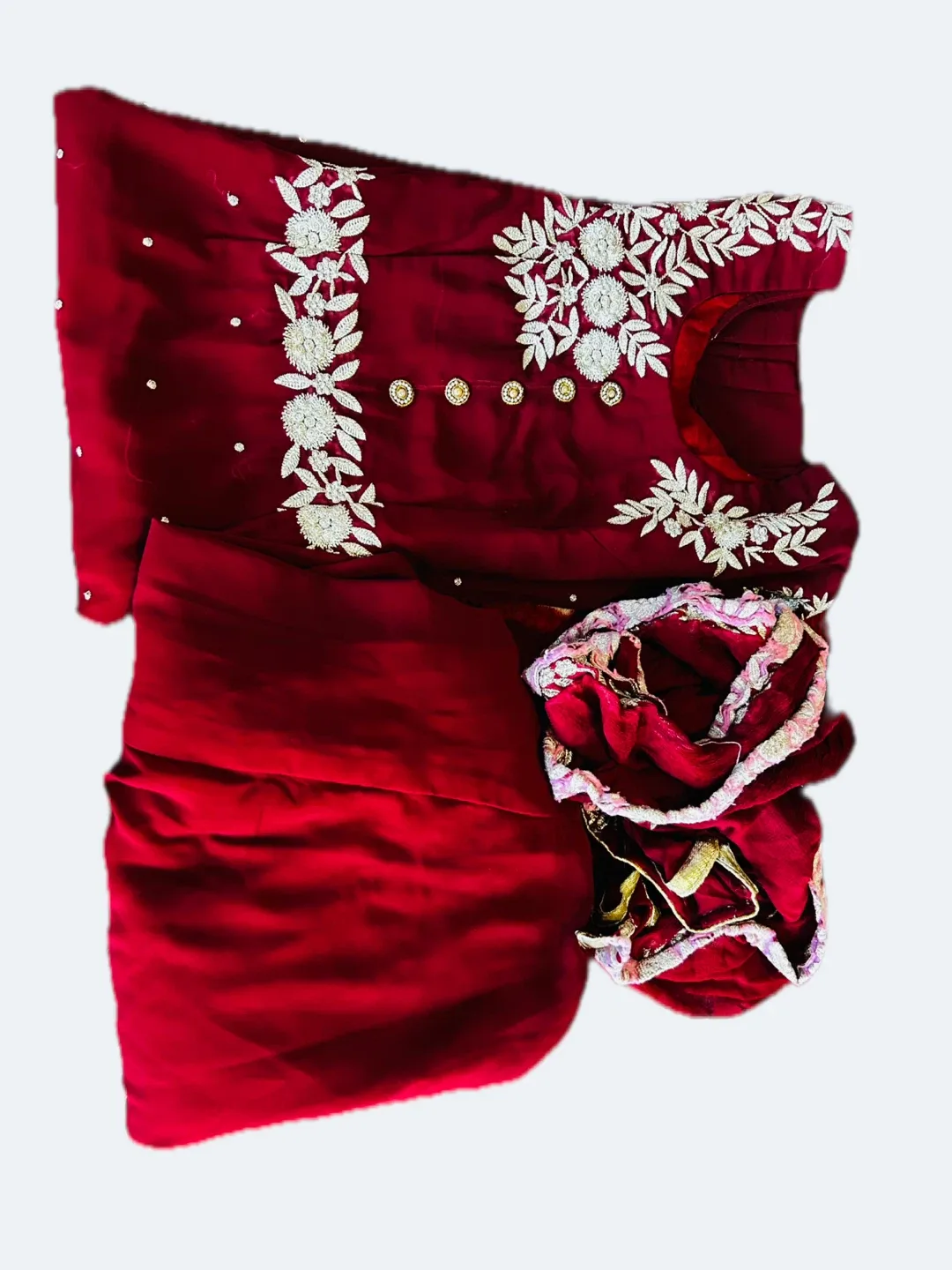 Mehroon Embroidered Salwar Kameez Suit thumbnail