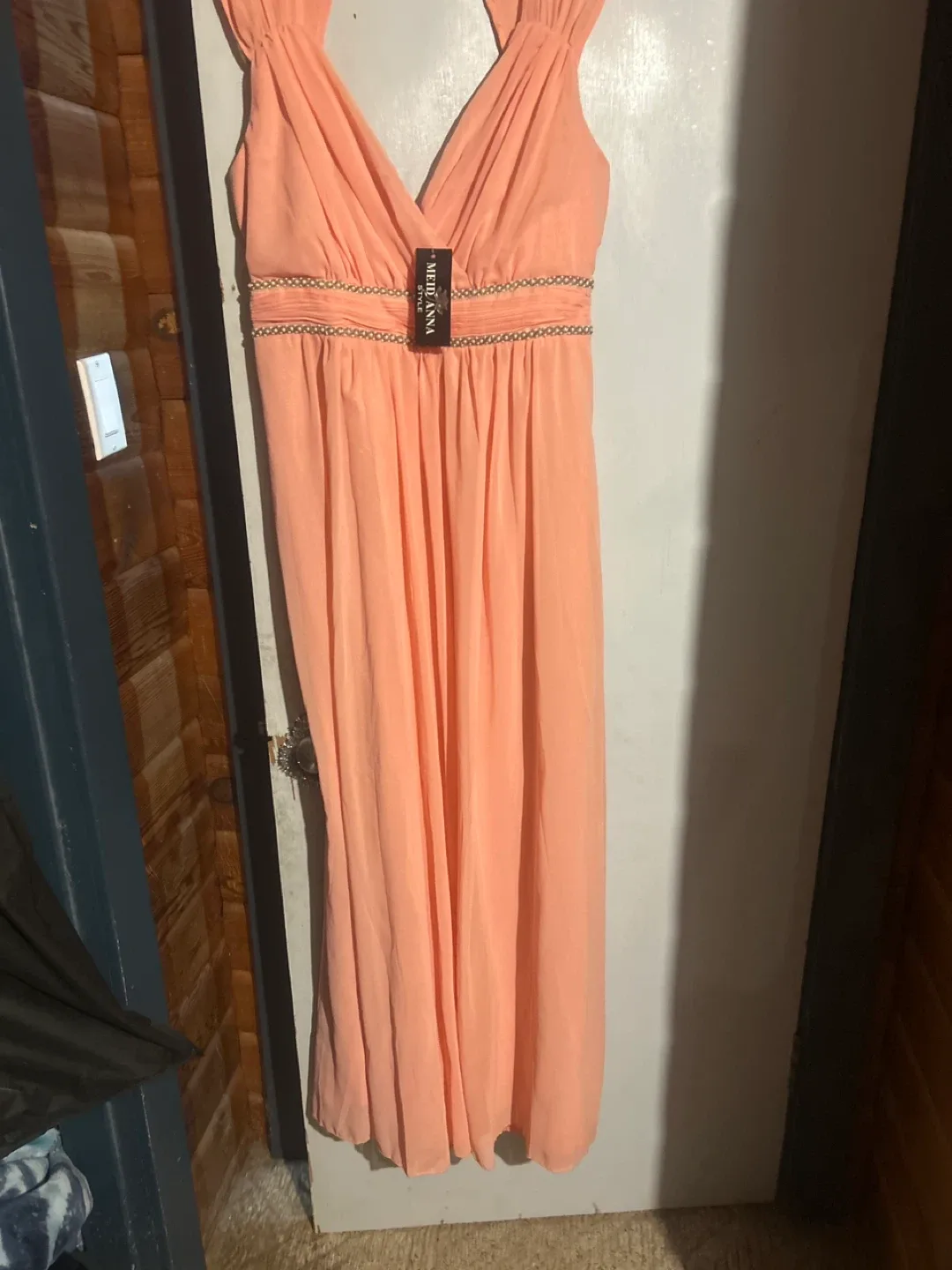 Meid Anna Style Peach Dress image indicator(2)