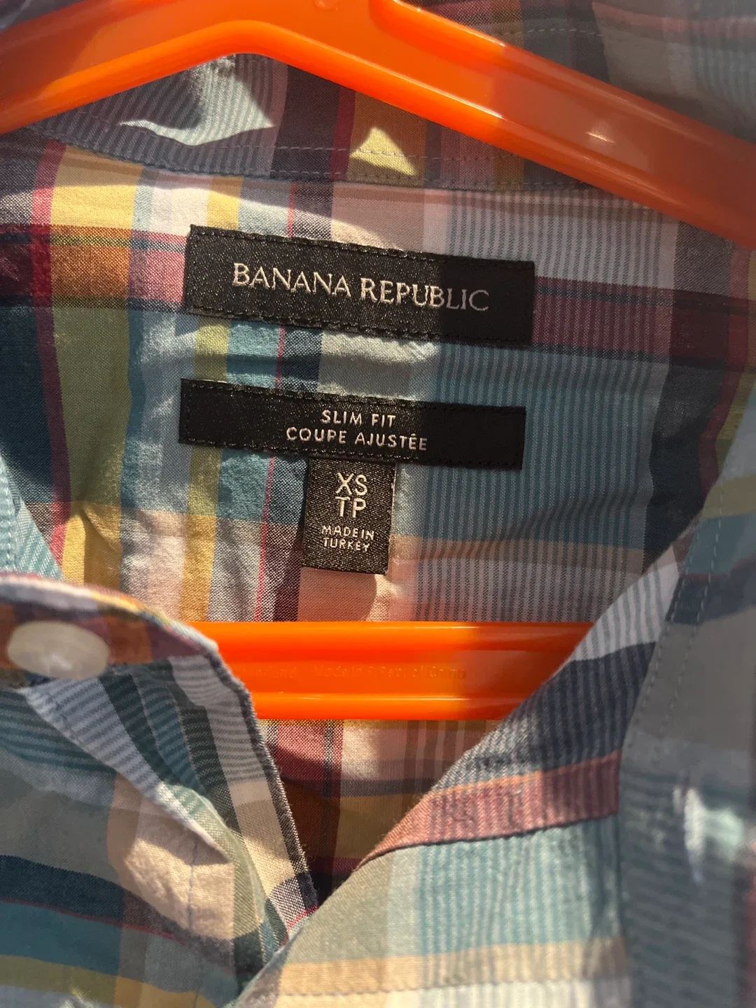 Banana Republic Slim Fit XS Plaid Shirt image indicator(3)
