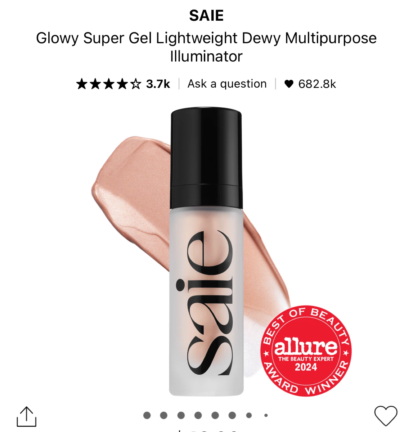 Saie Glowy Super Gel Lightweight Dewy Multipurpose Illuminator - photo 2
