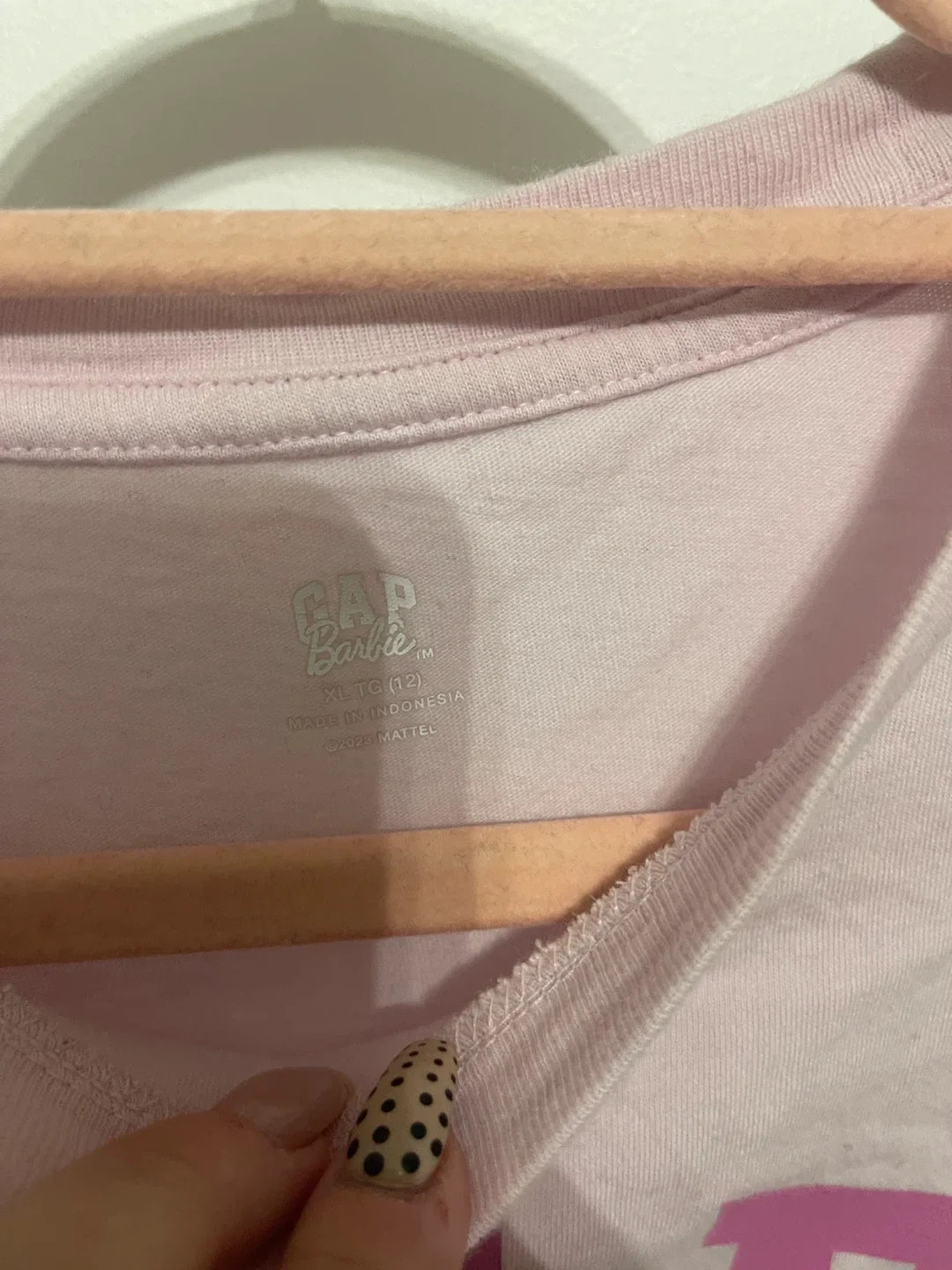 XL Girls Gap Barbie crop t-shirt image indicator(3)