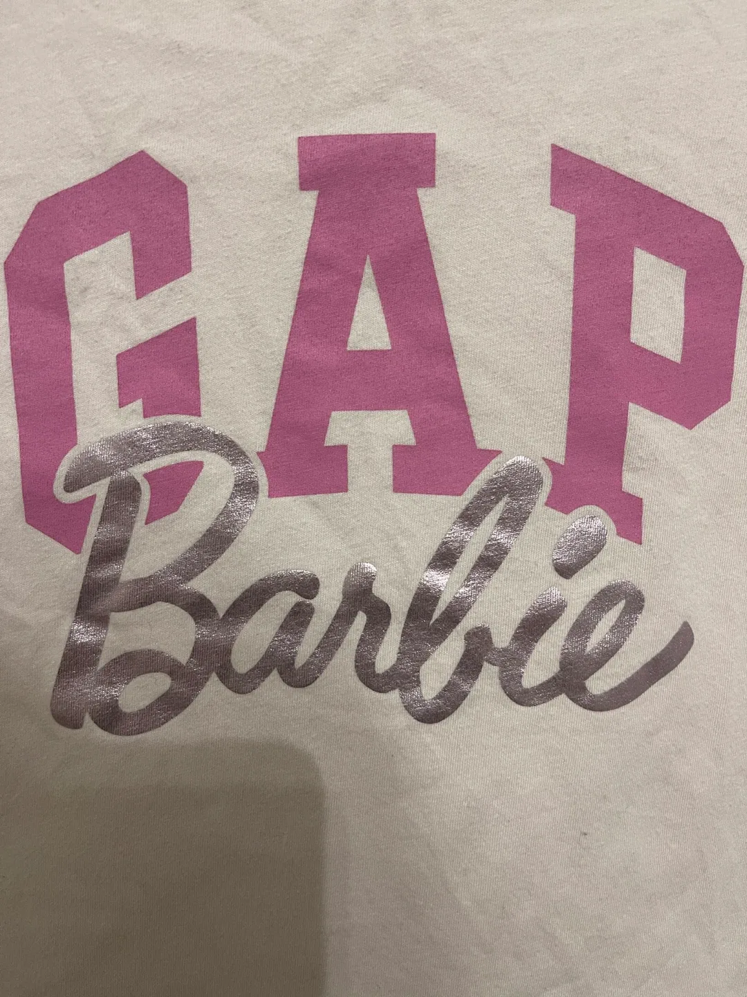 XL Girls Gap Barbie crop t-shirt image indicator(2)