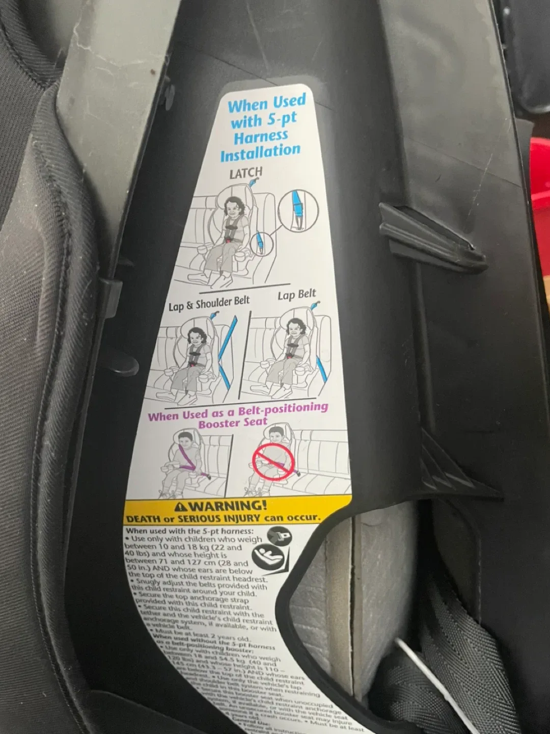 Evenflo Car Seat - Black & Grey image indicator(3)