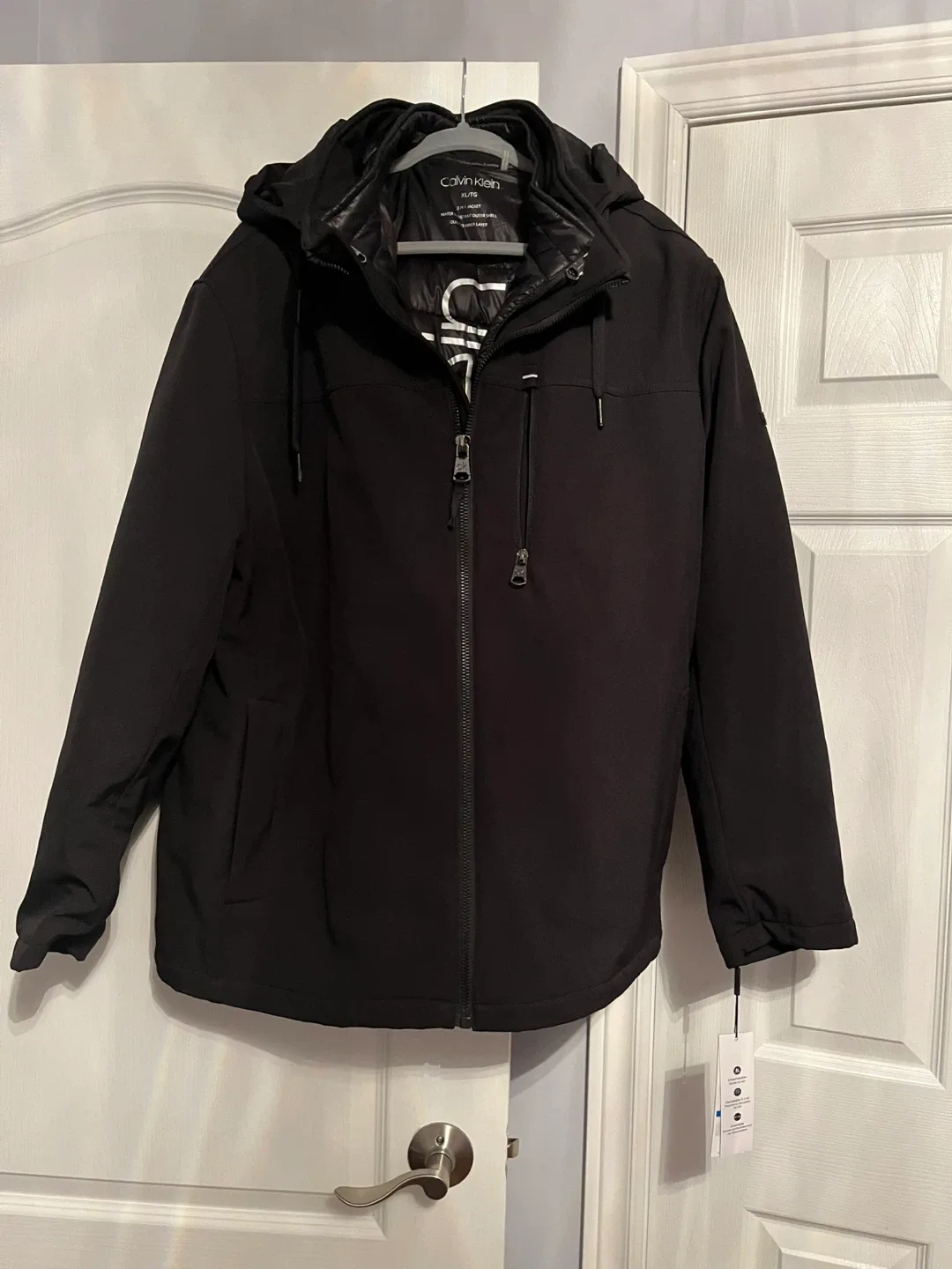 Calvin Klein Black XL/TG 3-in-1 Systems Jacket - New! image indicator(2)