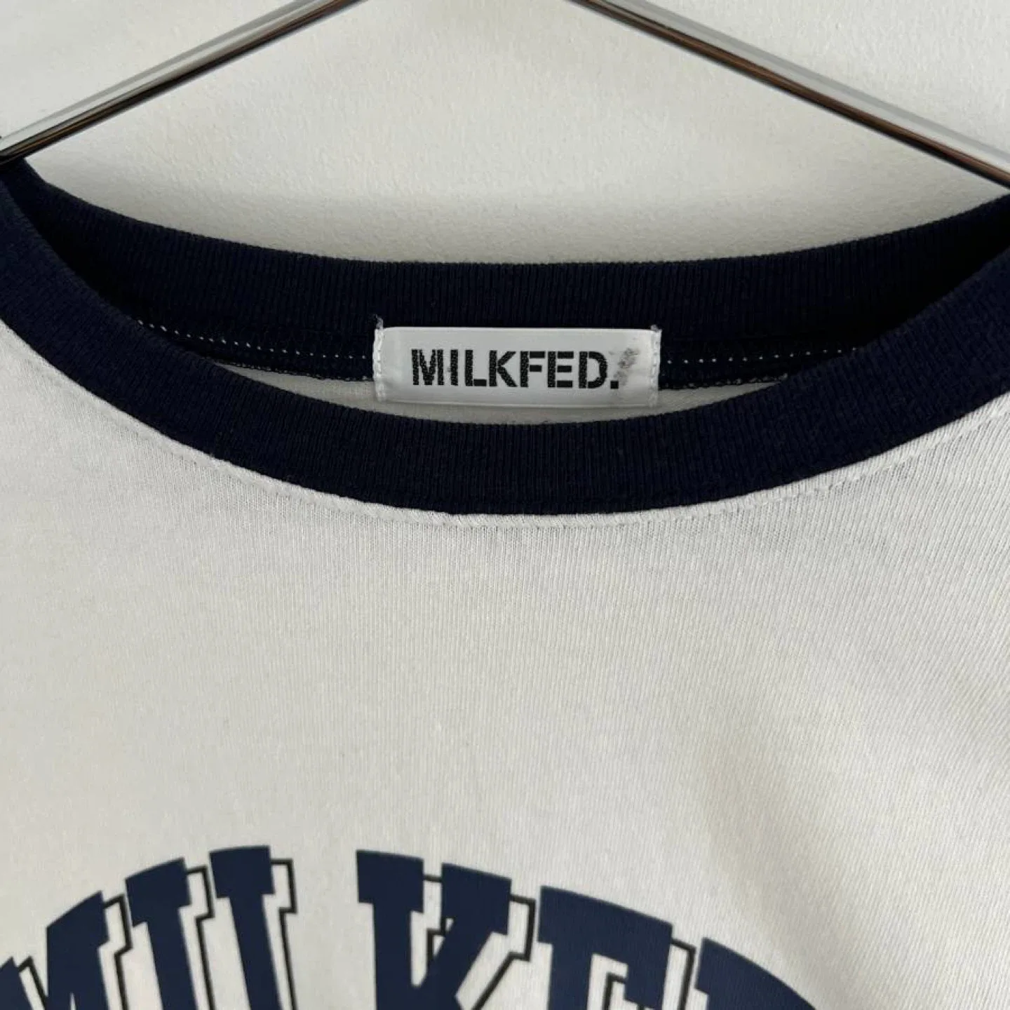 Milkfed. 1995 Collegiate Ringer Oversized Tshirt Blouse image indicator(3)