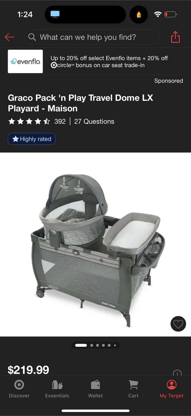 Graco Pack 'n Play Travel Dome LX Playard - Maison thumbnail