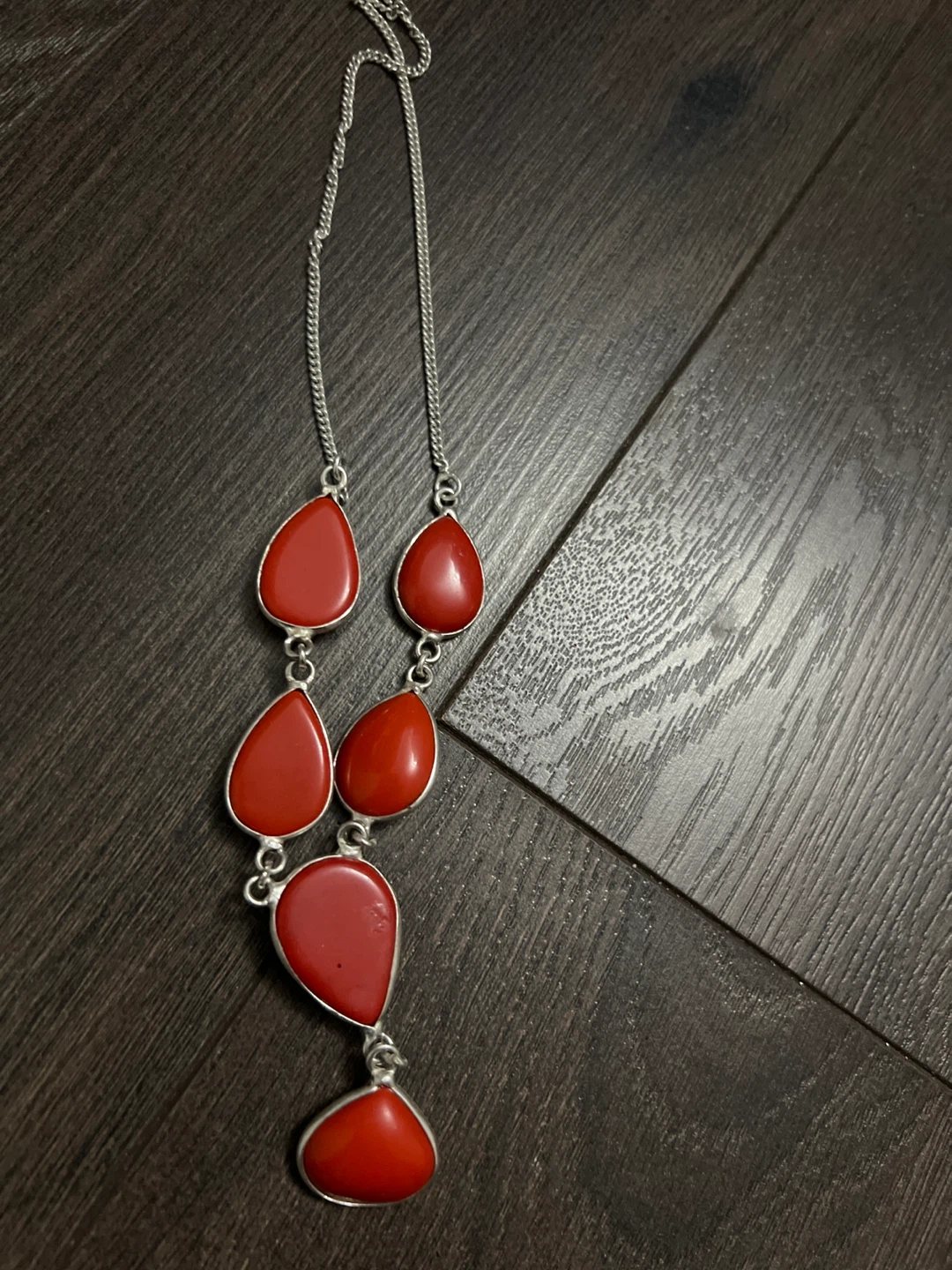 Red Stone Fashion Necklace