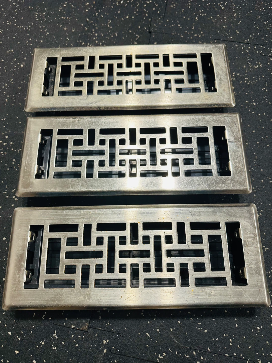 Metal Floor Registers - Set of 3