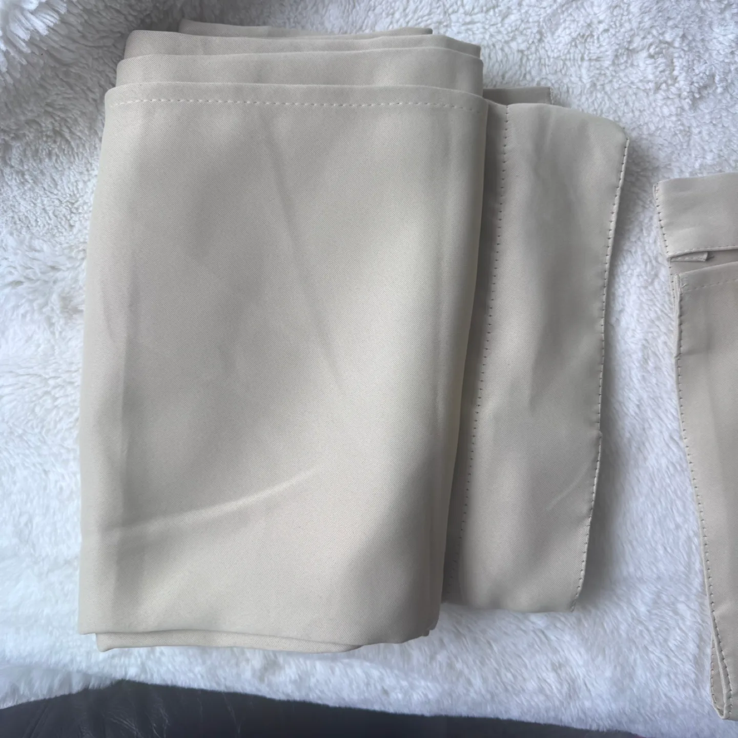 Blackout Linen Curtains - Beige, 52" x 84" image indicator(5)