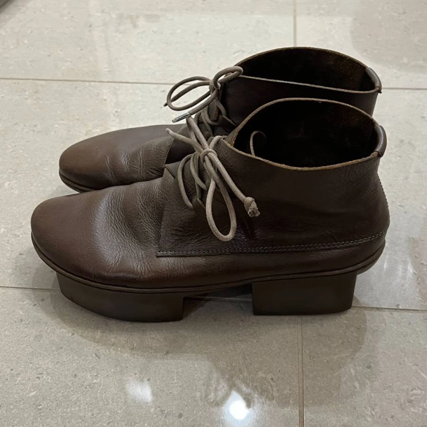 Trippen Platform Boss F Brown Leather Boot - Size 37 image indicator(2)