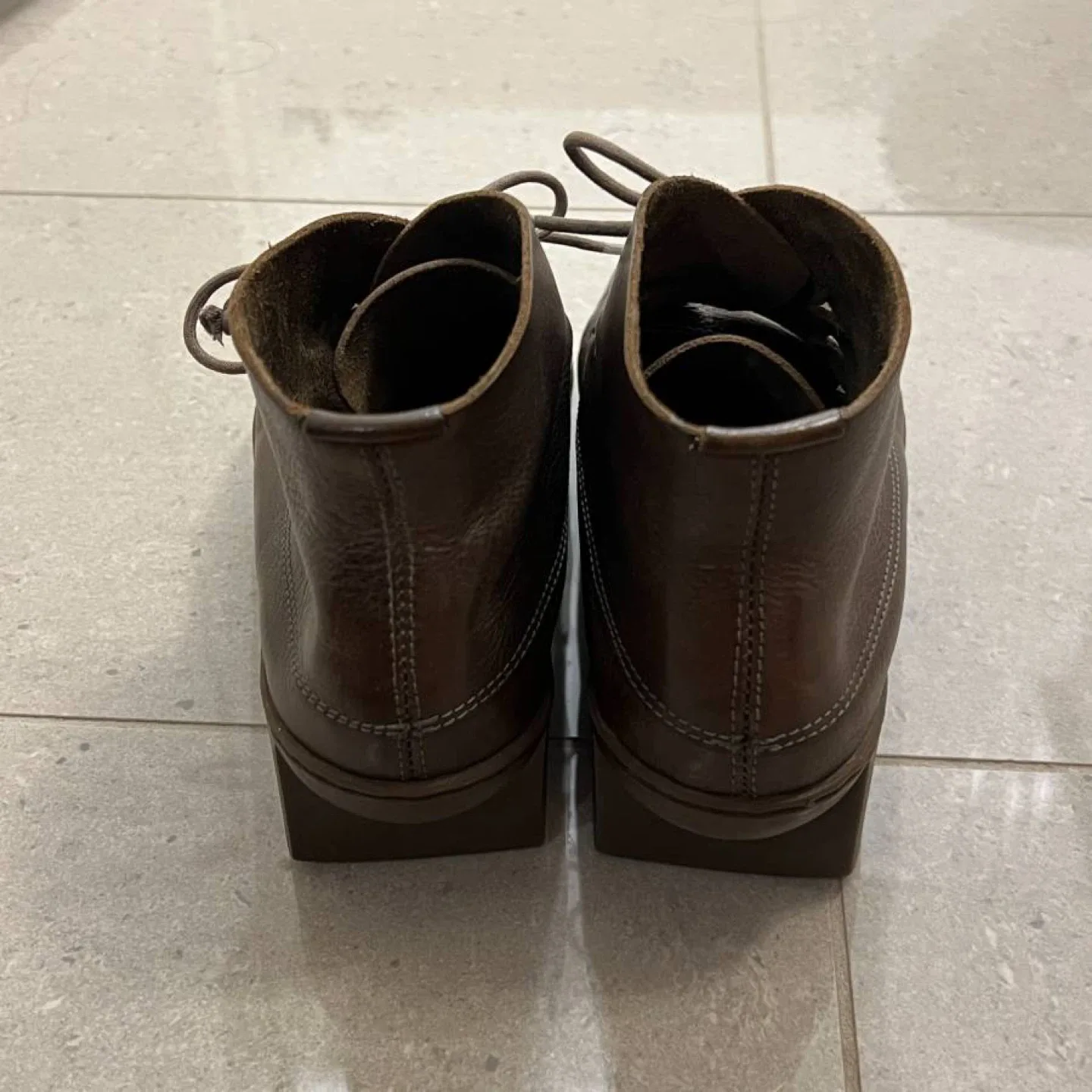 Trippen Platform Boss F Brown Leather Boot - Size 37 image indicator(3)